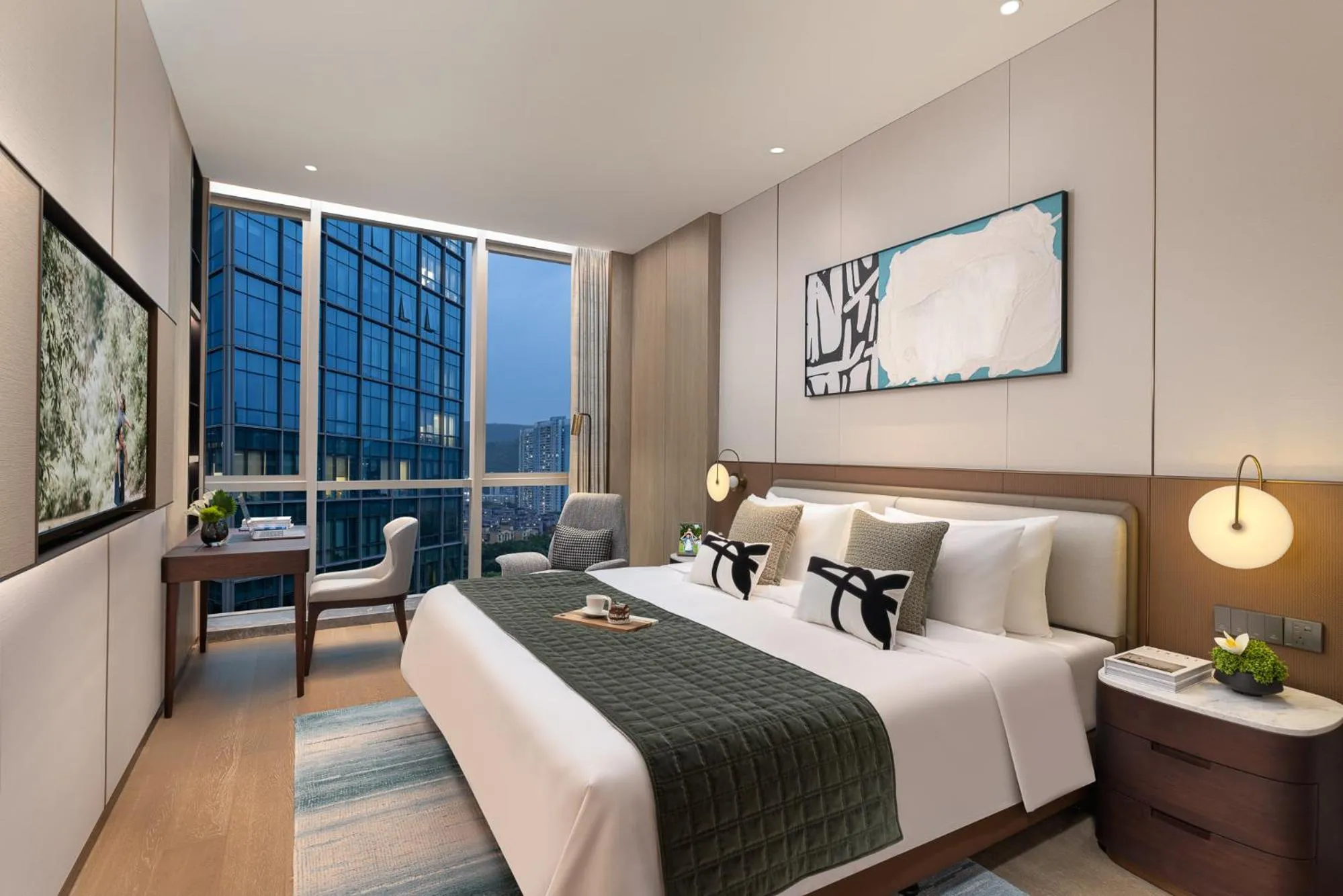 Bedroom, Bed in Somerset QPlex Shenzhen