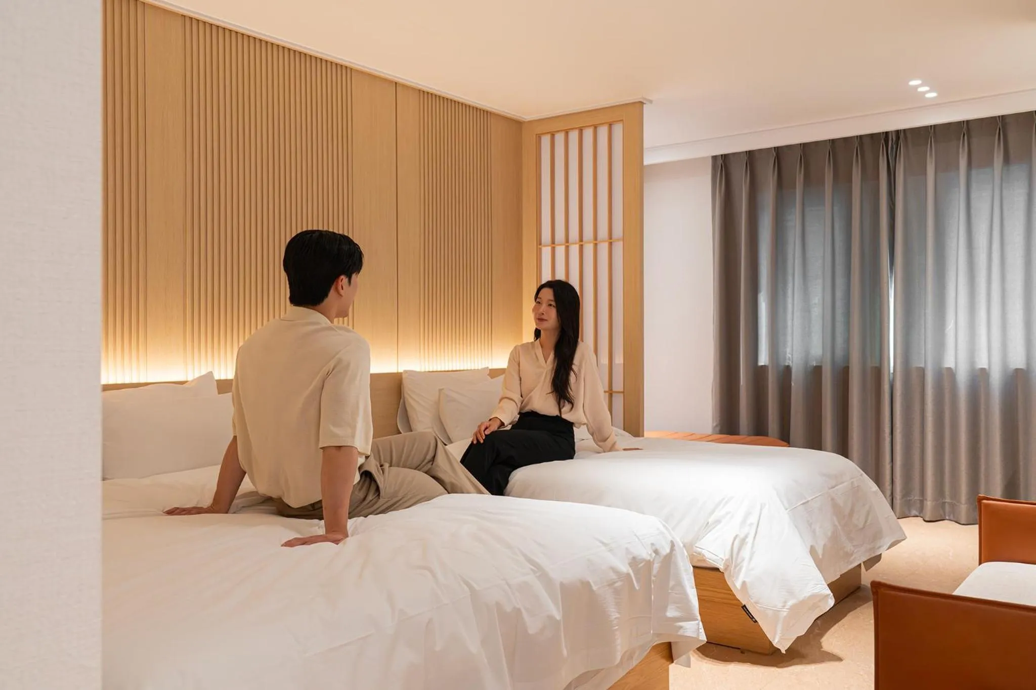 Bed in Browndot Incheon Airport New City