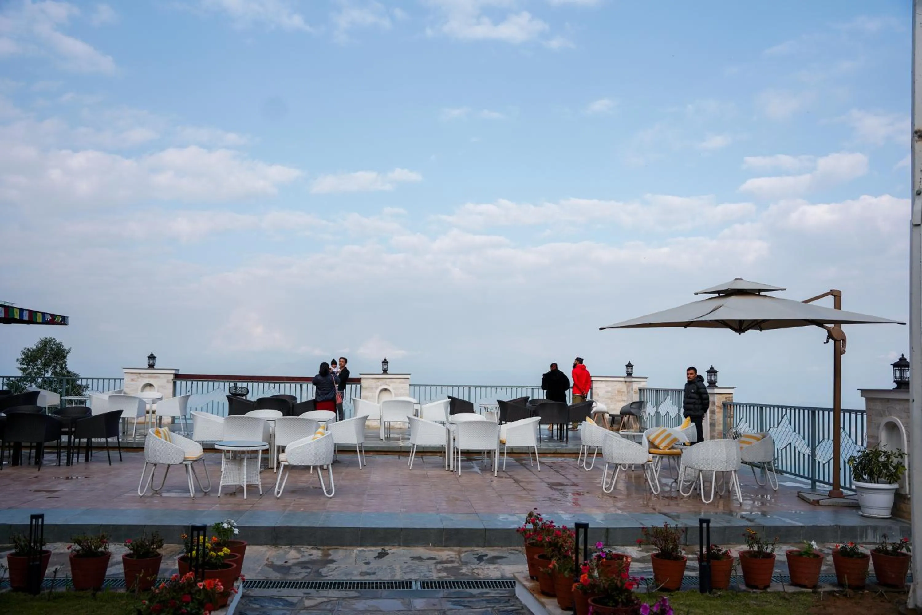 Patio in Mountain Vista Retreat - Nagarkot