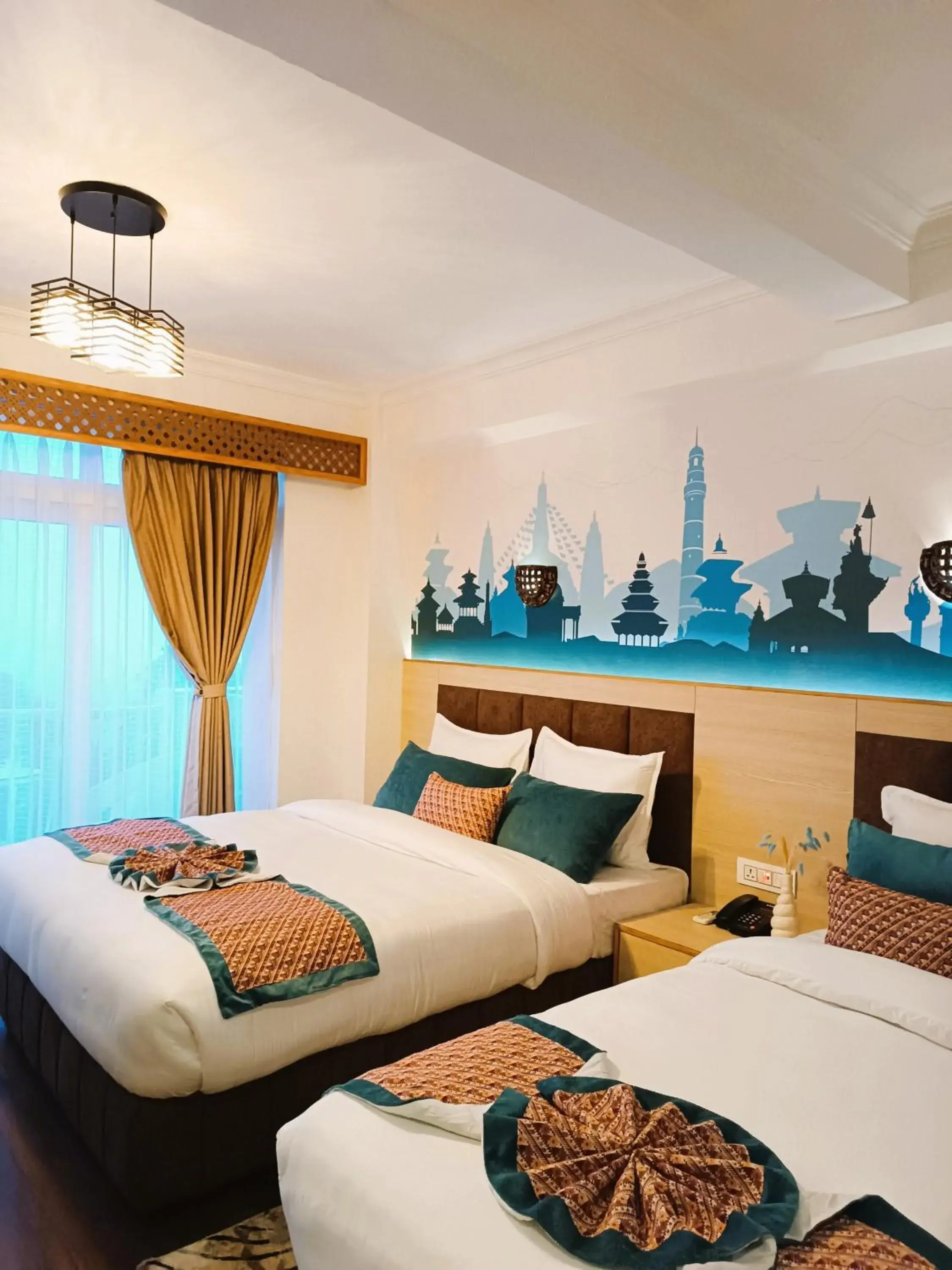 Bed in Mountain Vista Retreat - Nagarkot Bed in Mountain Vista Retreat - Nagarkot