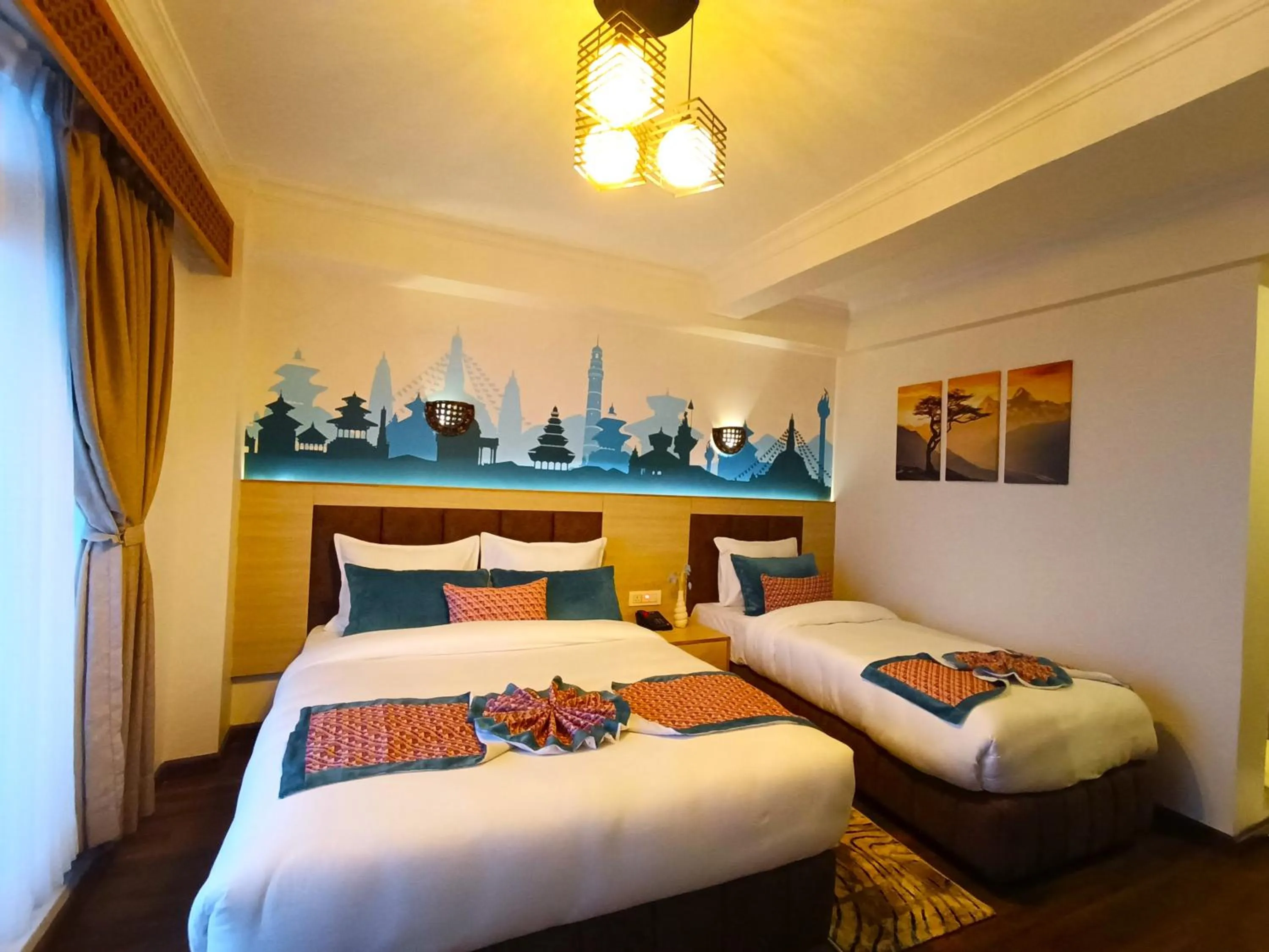 Bed in Mountain Vista Retreat - Nagarkot