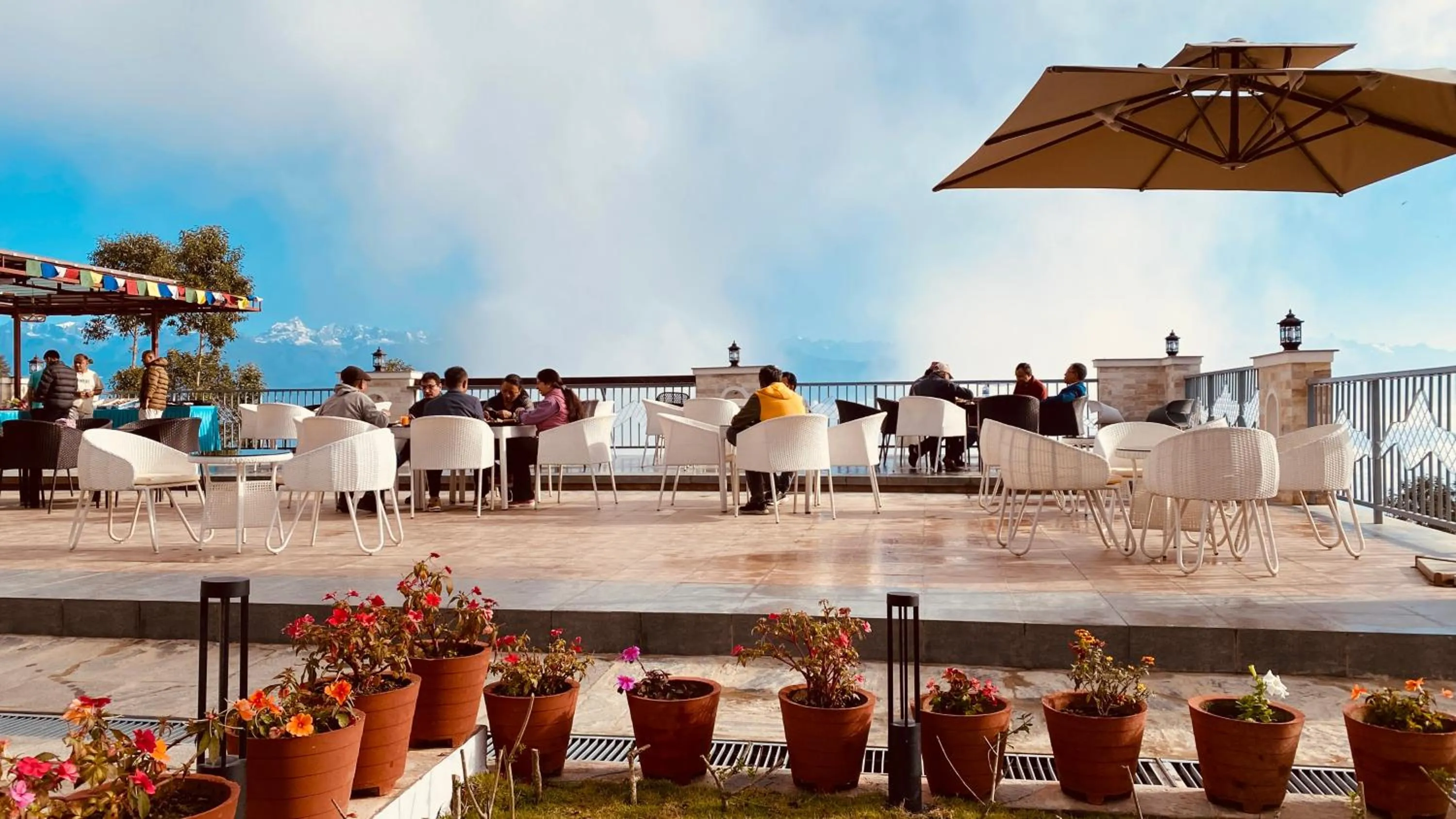 group of guests in Mountain Vista Retreat - Nagarkot