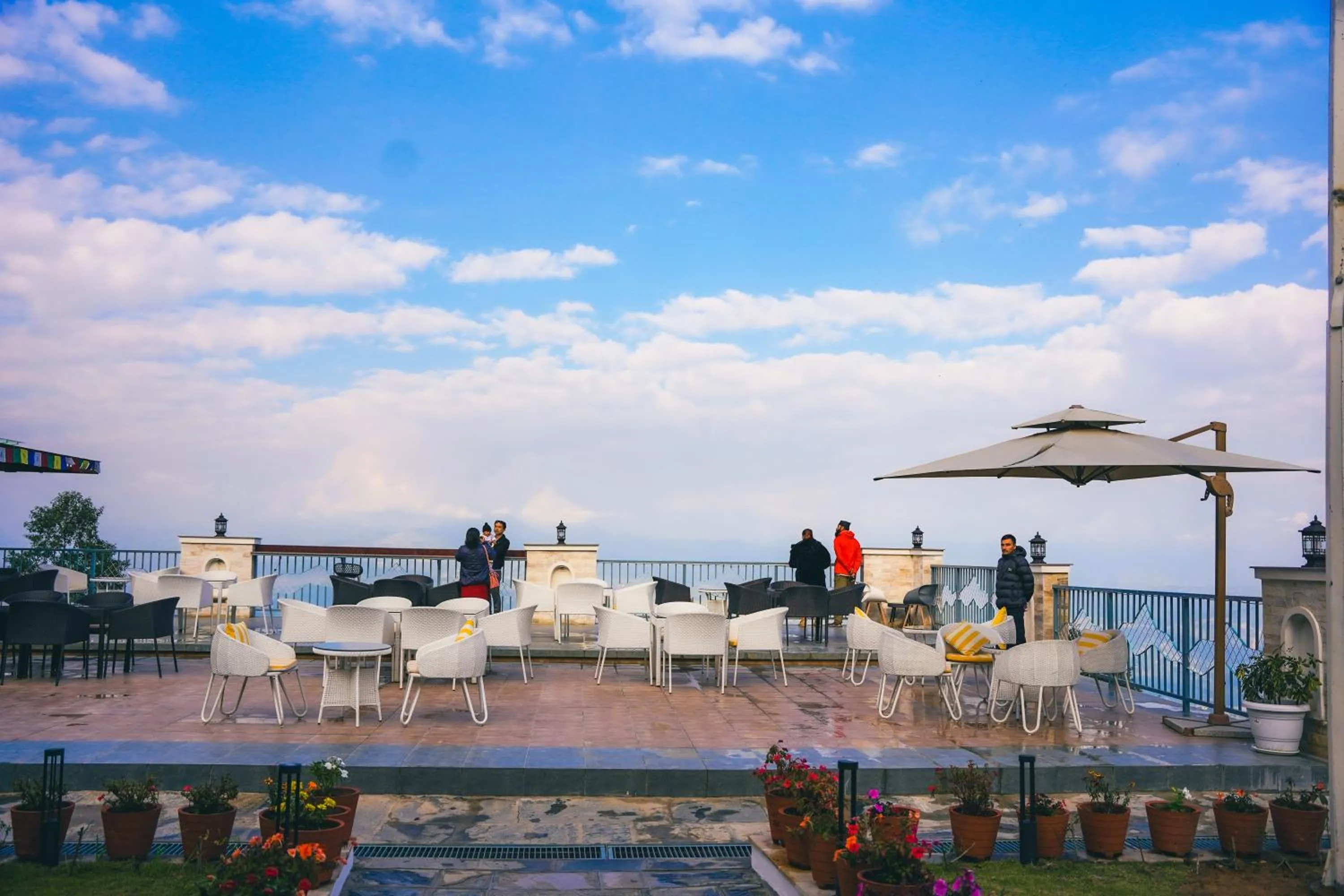 Balcony/Terrace in Mountain Vista Retreat - Nagarkot