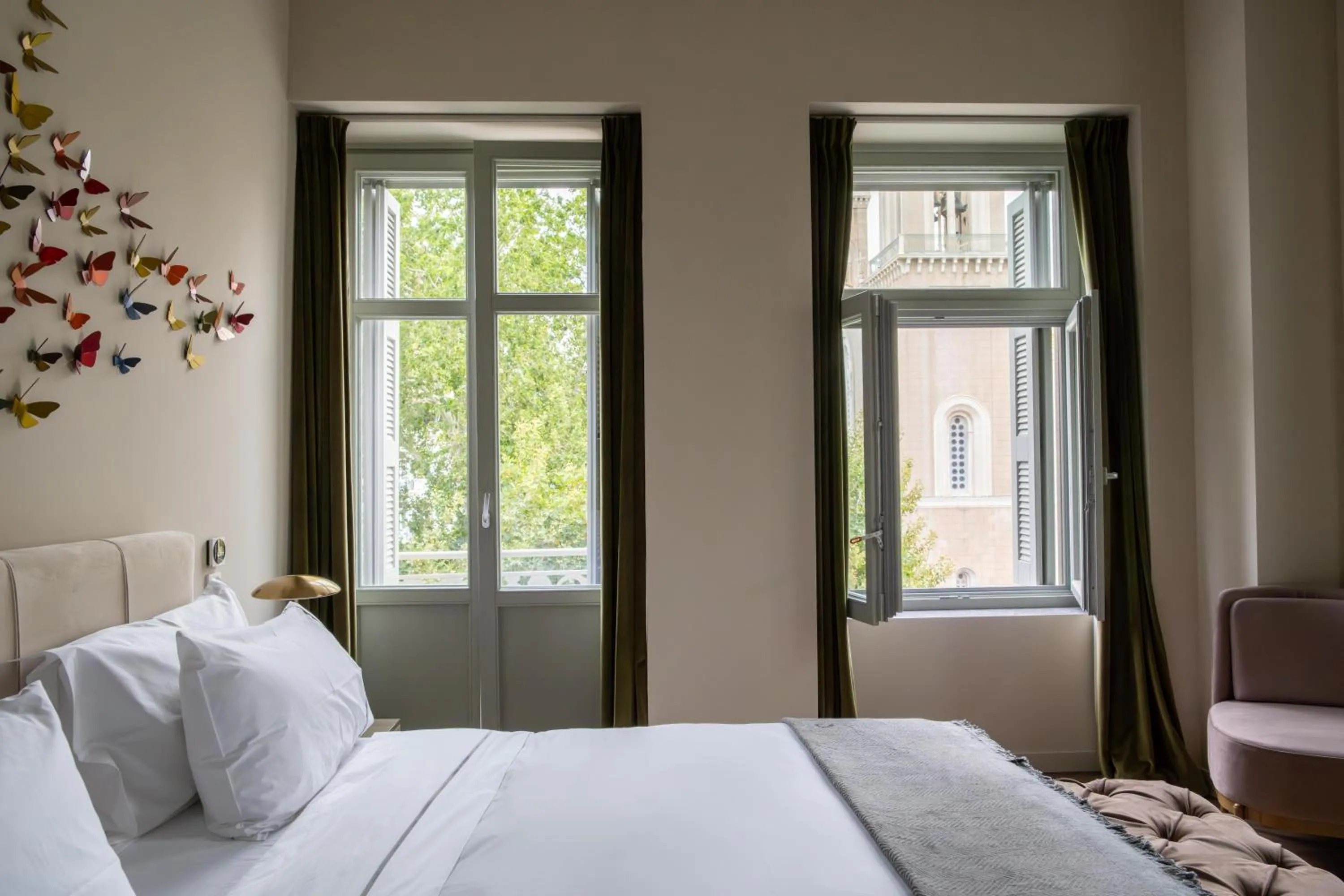 Bedroom, Bed in Nine Athens Hotel