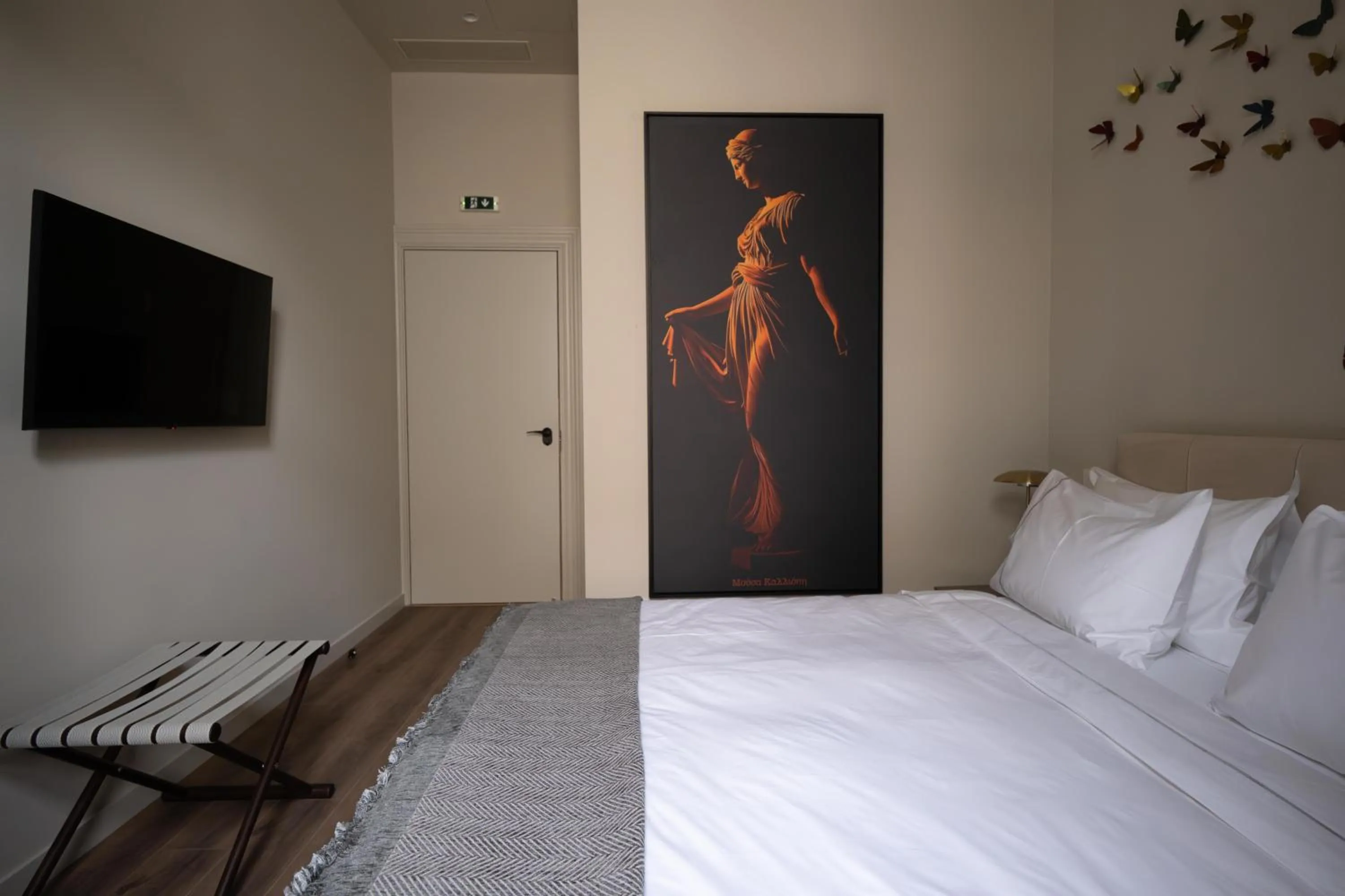 Bedroom, Bed in Nine Athens Hotel