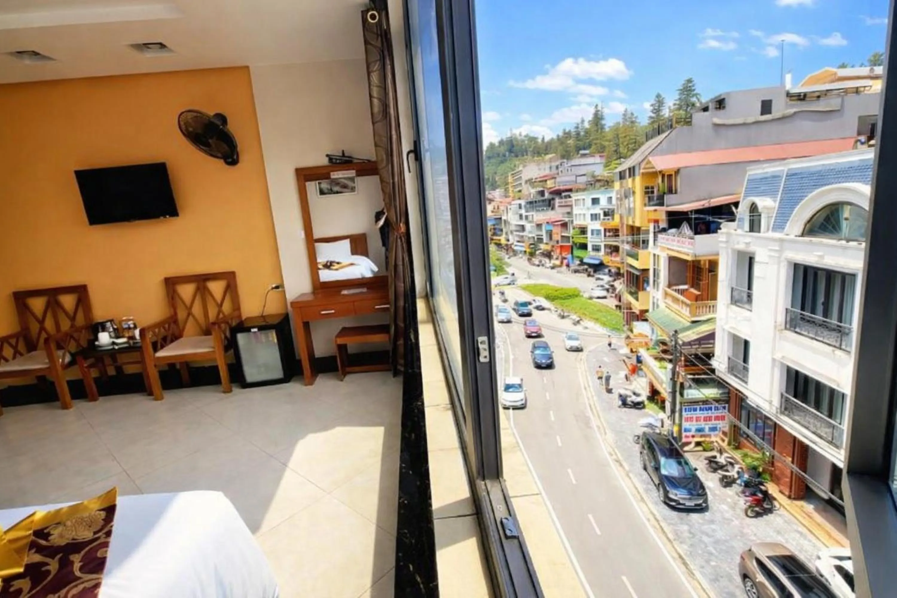 Balcony/Terrace in New Sun Hotel Sapa