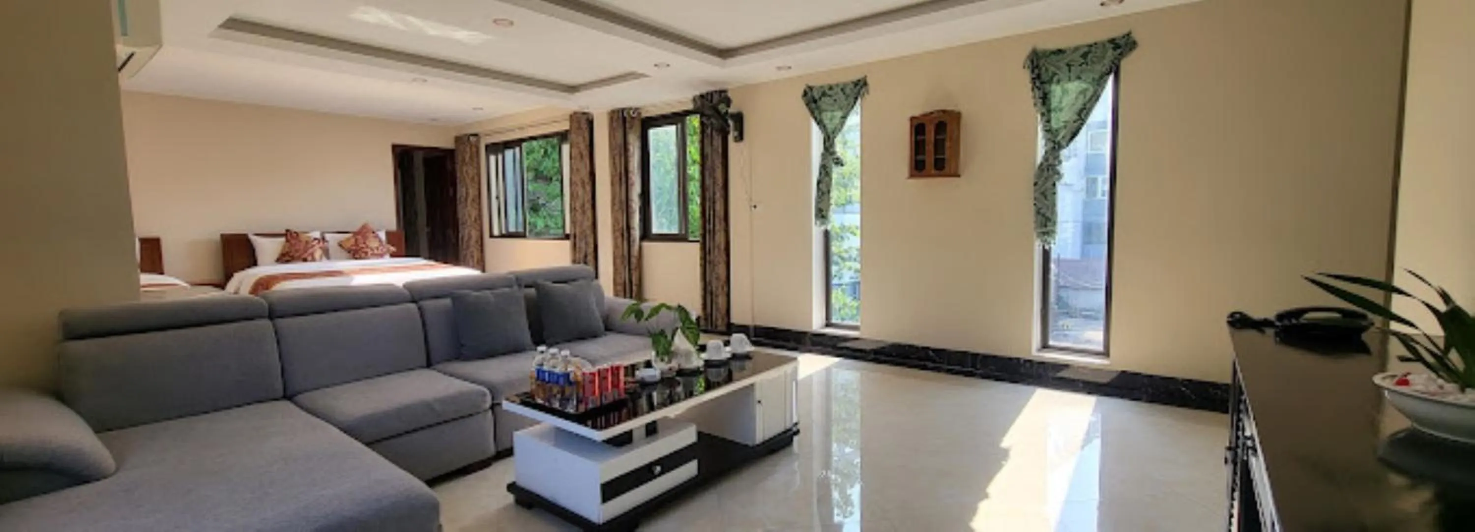 Photo of the whole room, Bed in New Sun Hotel Sapa