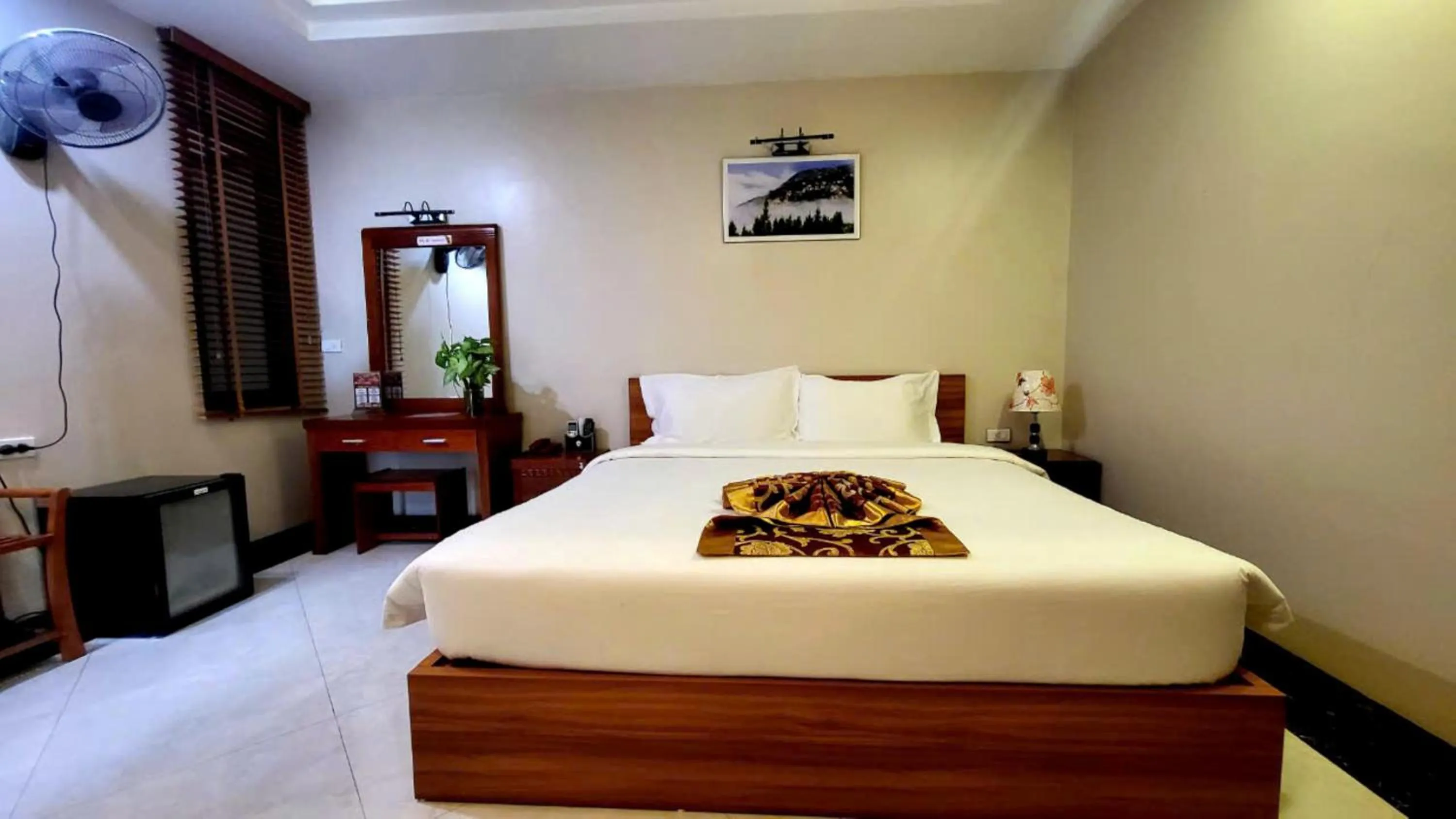 Bed in New Sun Hotel Sapa