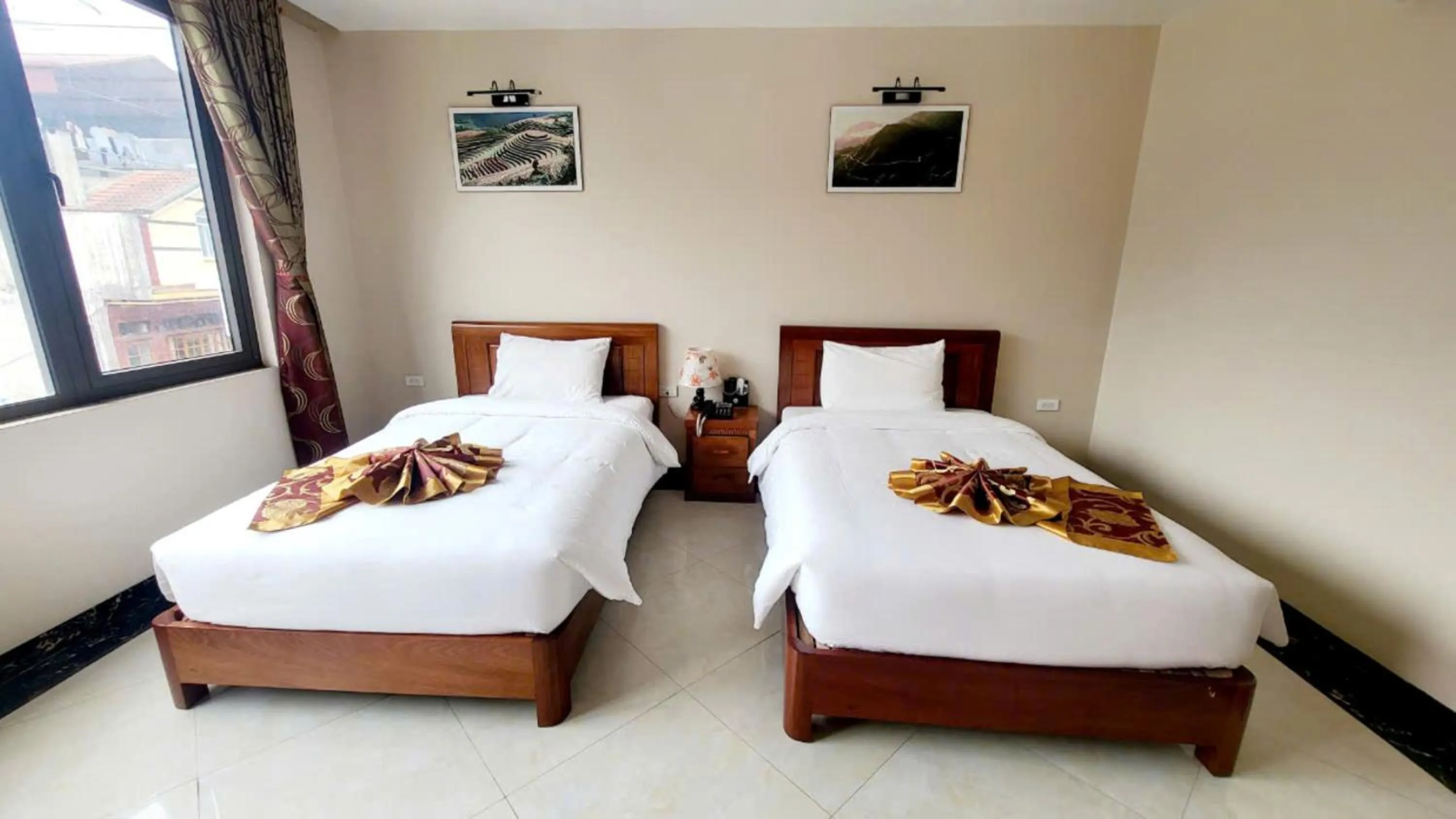 Bedroom, Bed in New Sun Hotel Sapa