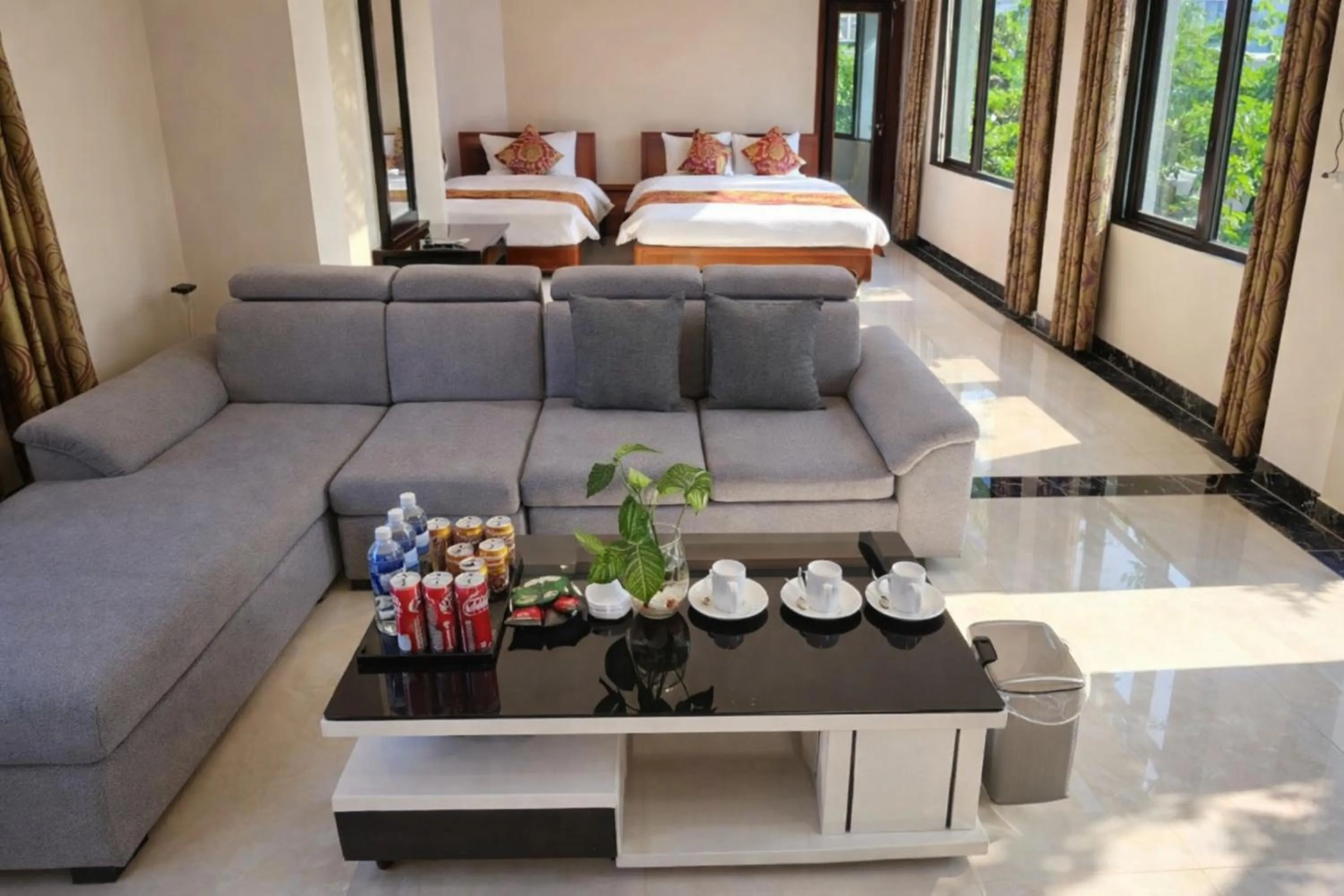 Photo of the whole room, Bed in New Sun Hotel Sapa