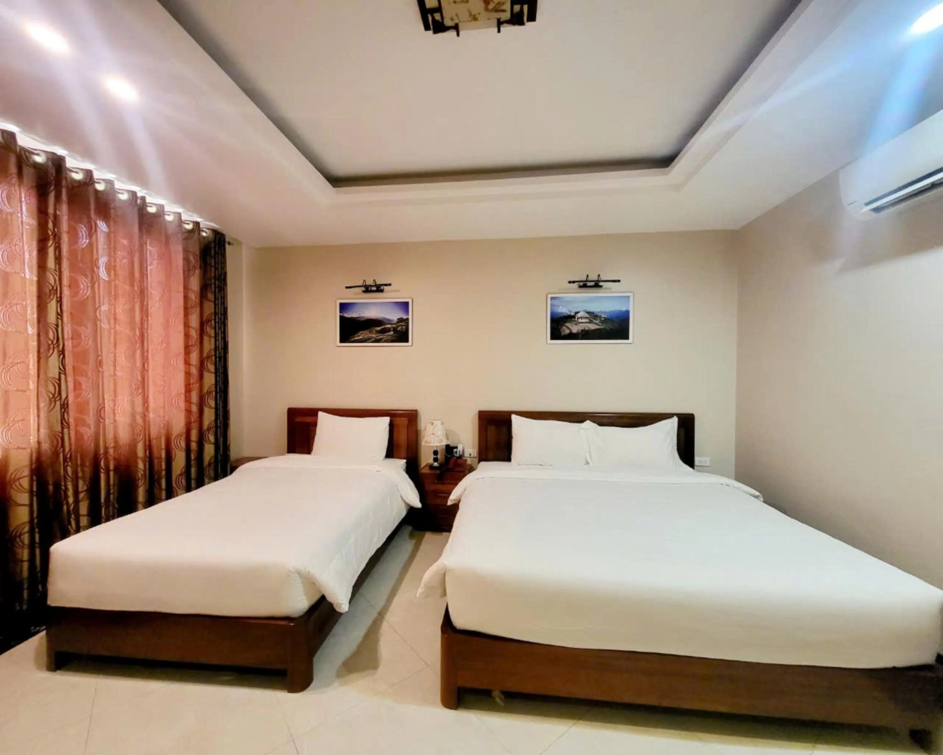 Bed in New Sun Hotel Sapa