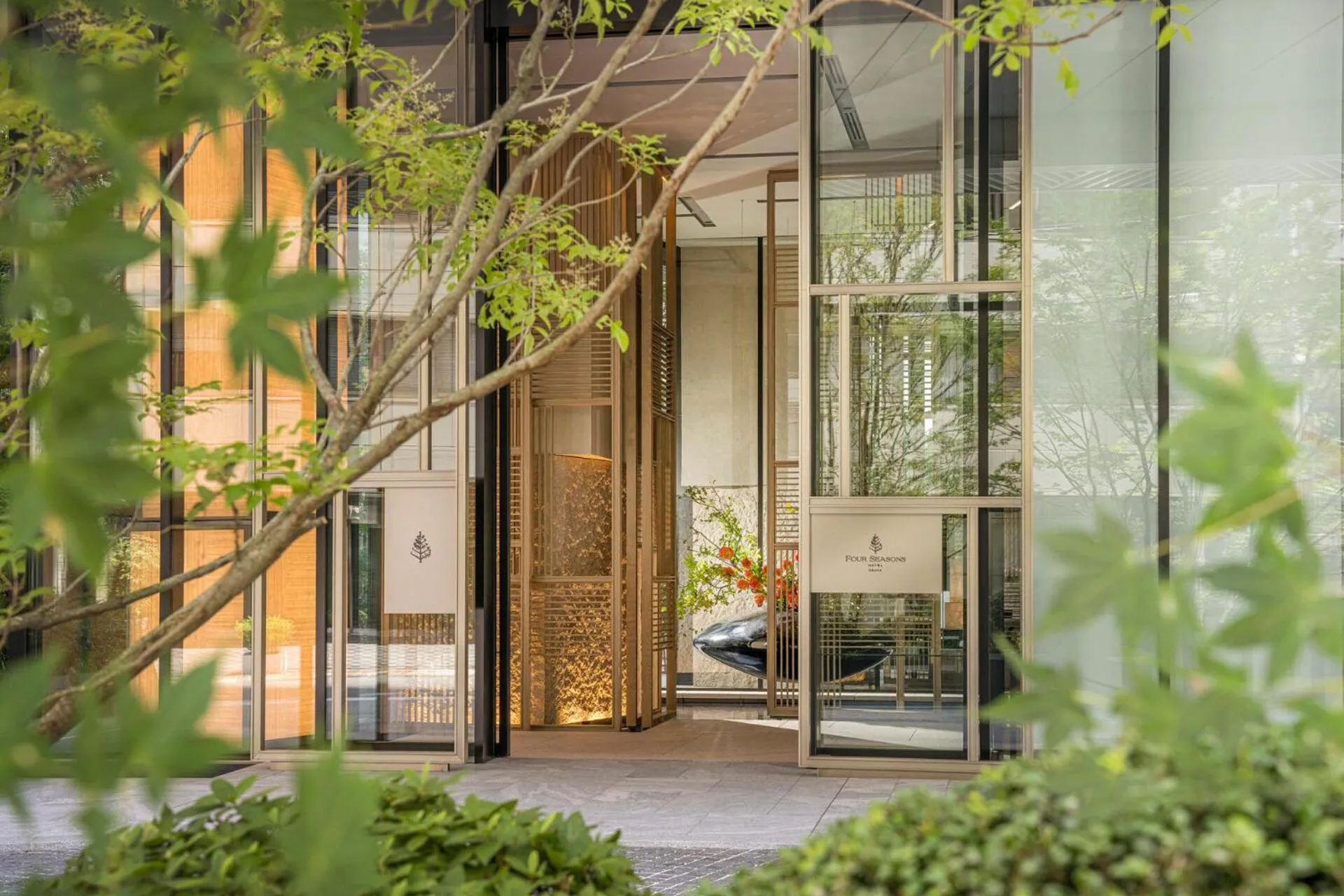 Facade/entrance in Four Seasons Hotel Osaka