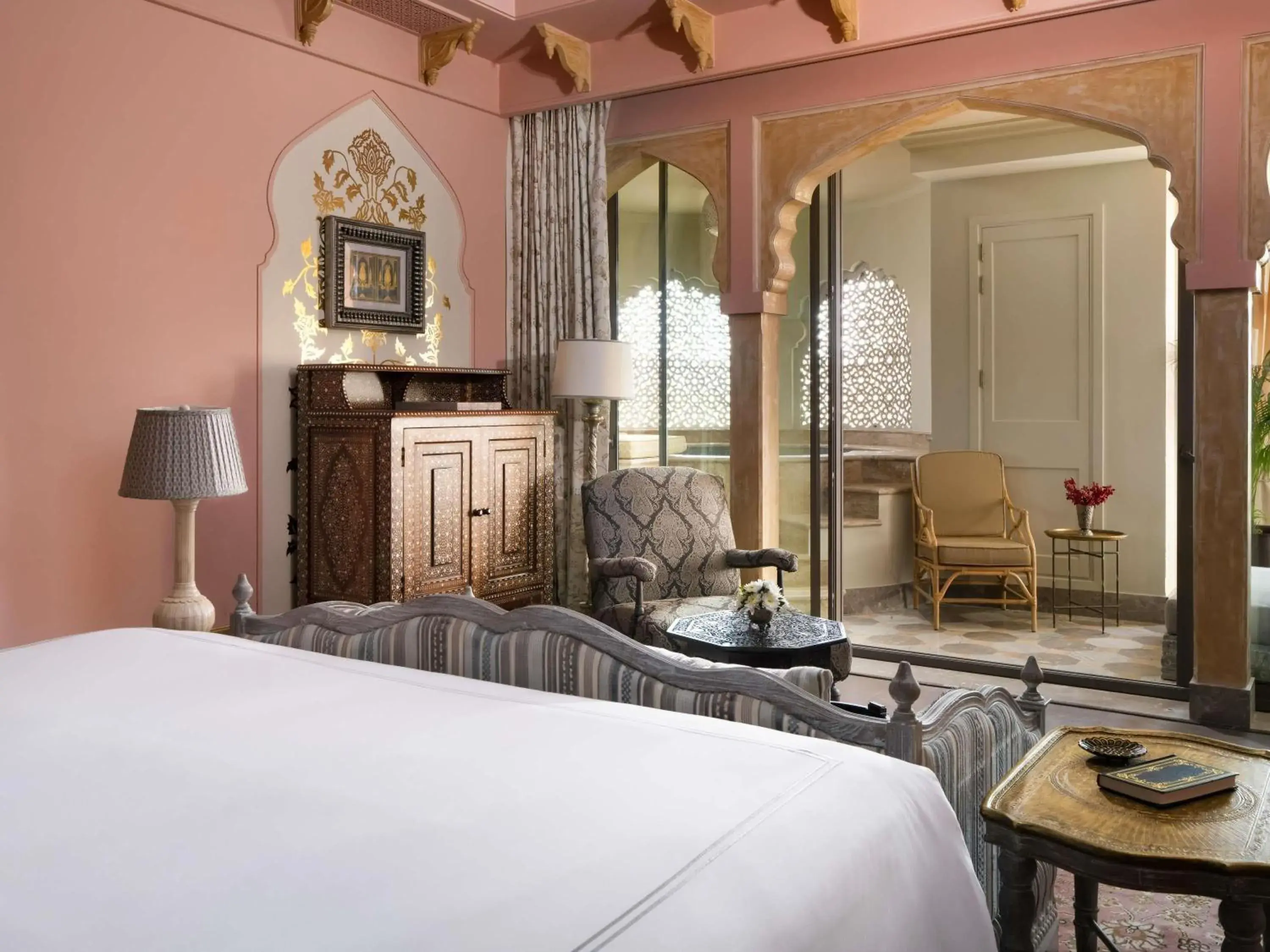 Bedroom, Bed in Raffles Jaipur Bedroom, Bed in Raffles Jaipur