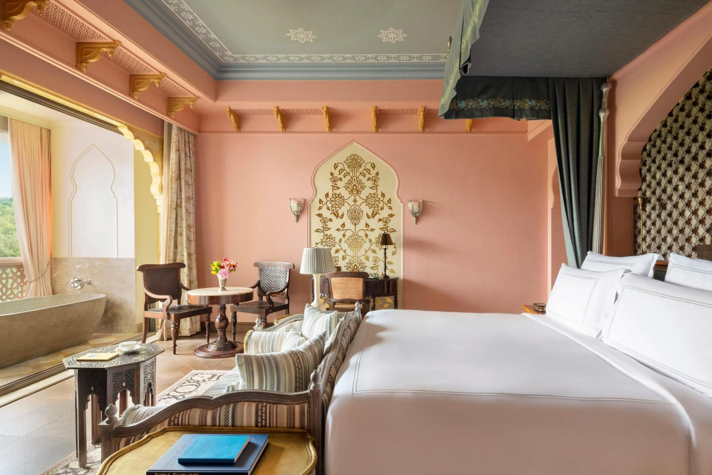 Bedroom, Bed in Raffles Jaipur