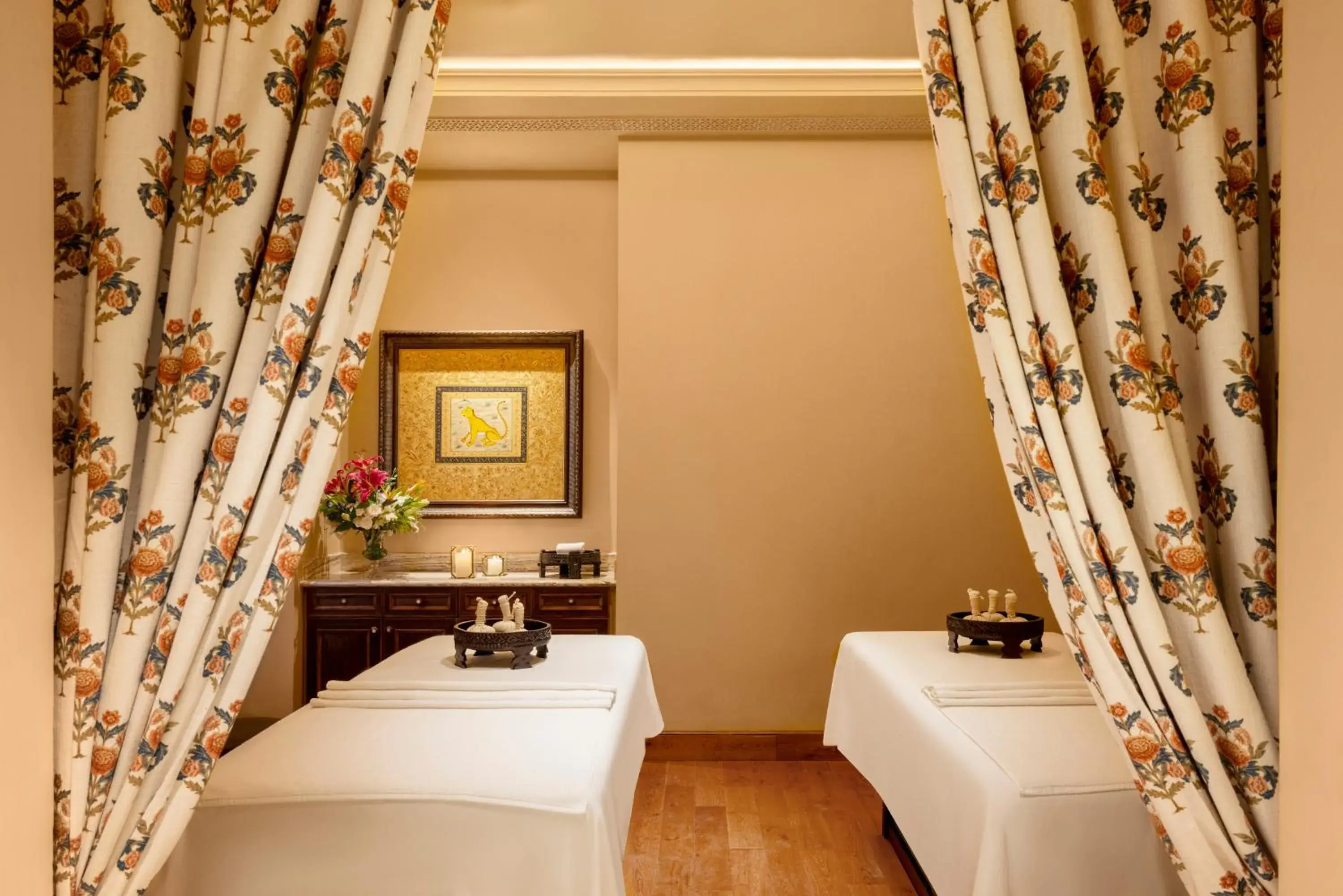 Spa and wellness centre/facilities, Bed in Raffles Jaipur Spa and wellness centre/facilities, Bed in Raffles Jaipur