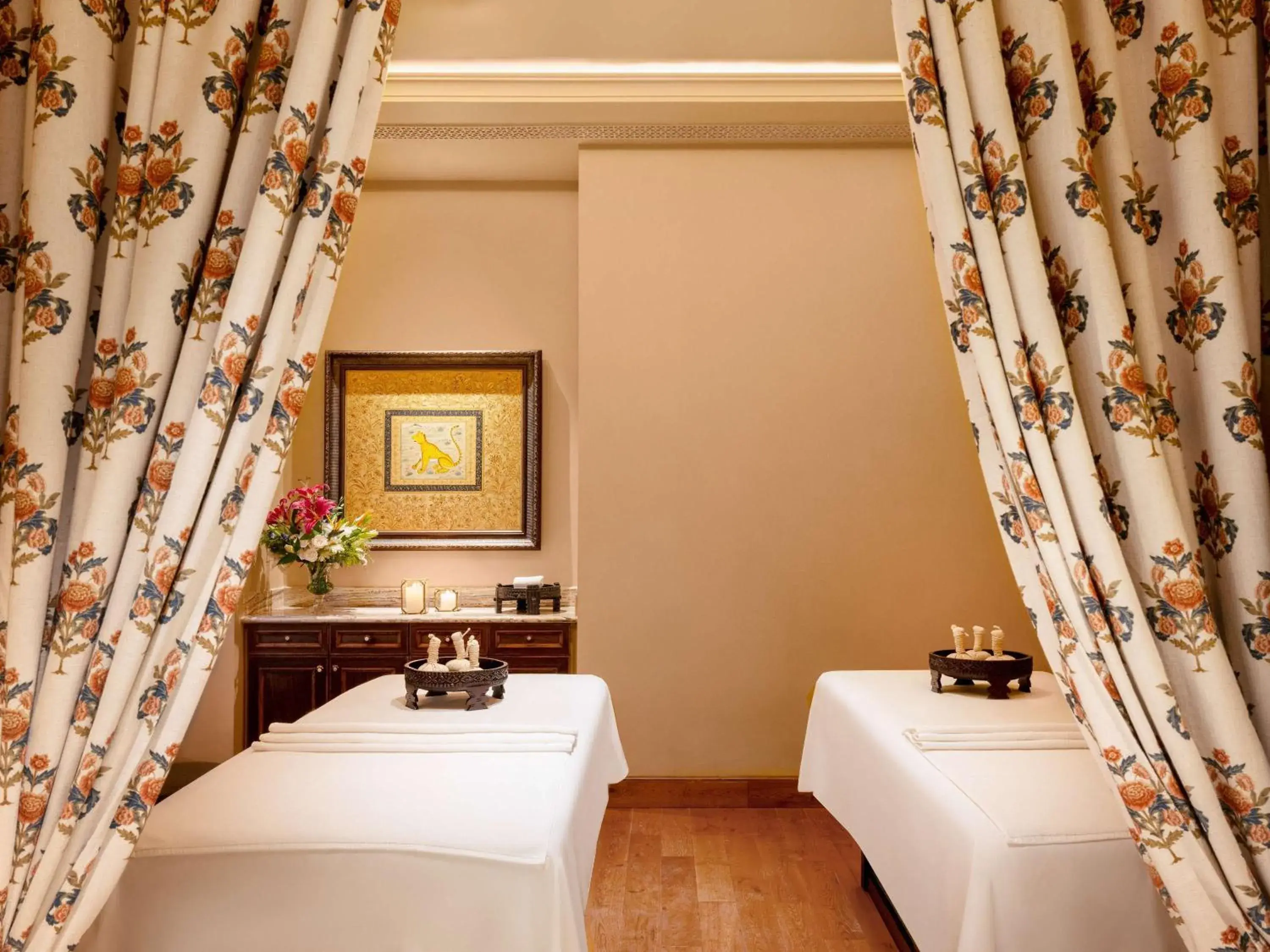 Spa and wellness centre/facilities, Bed in Raffles Jaipur Spa and wellness centre/facilities, Bed in Raffles Jaipur