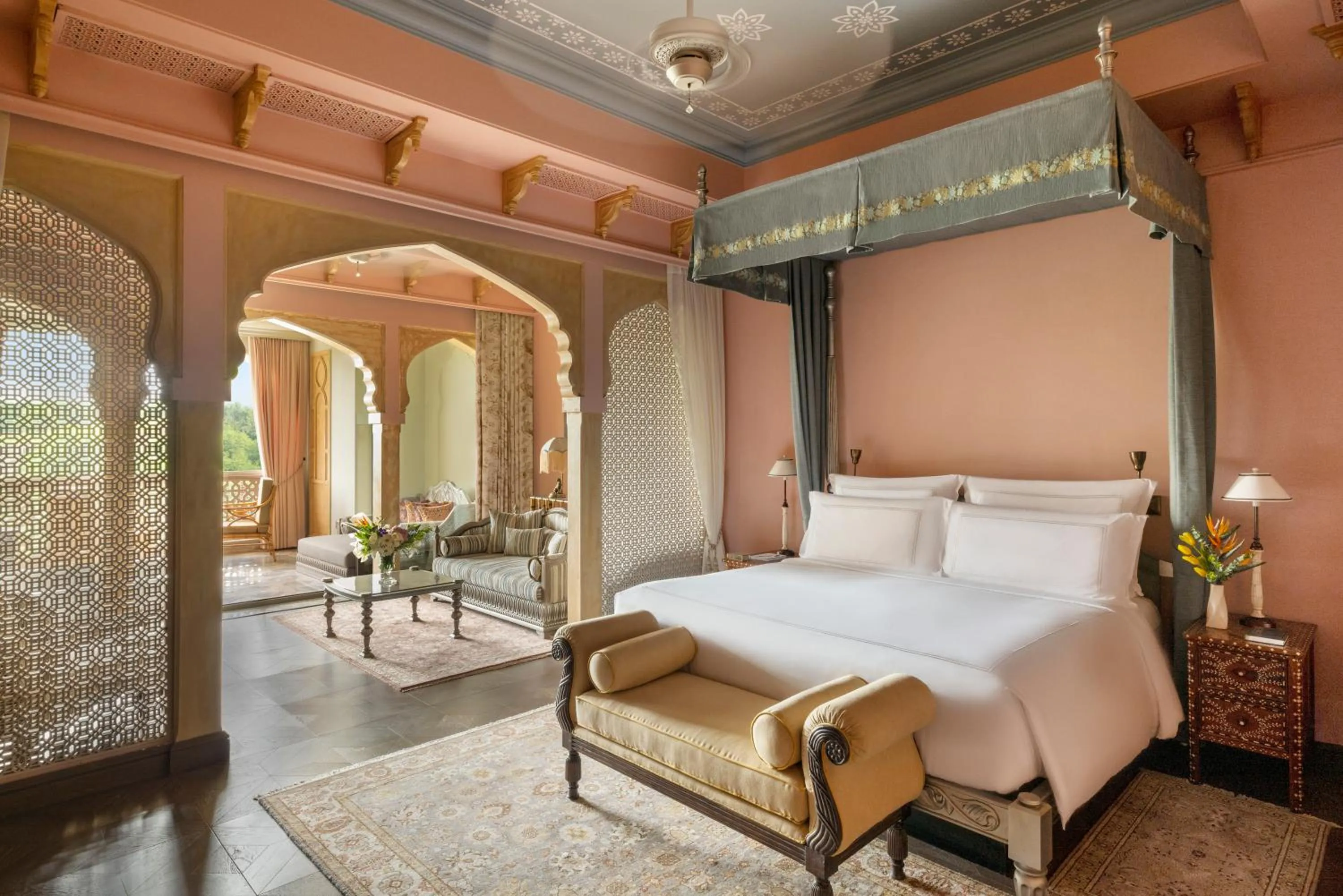 Bed in Raffles Jaipur