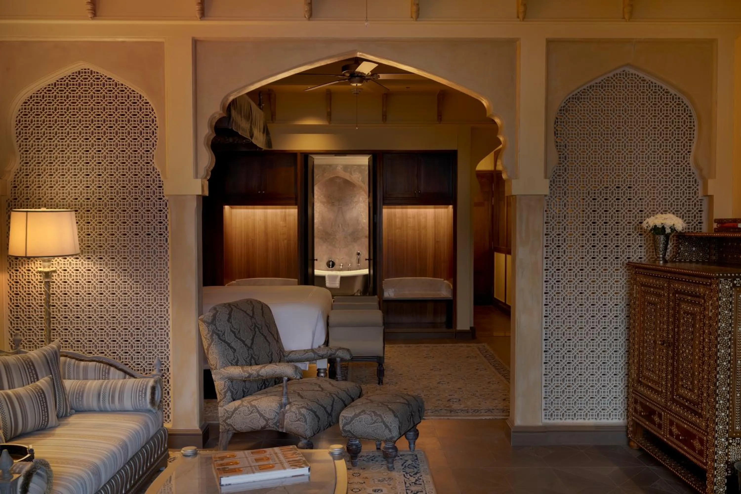 Seating area in Raffles Jaipur