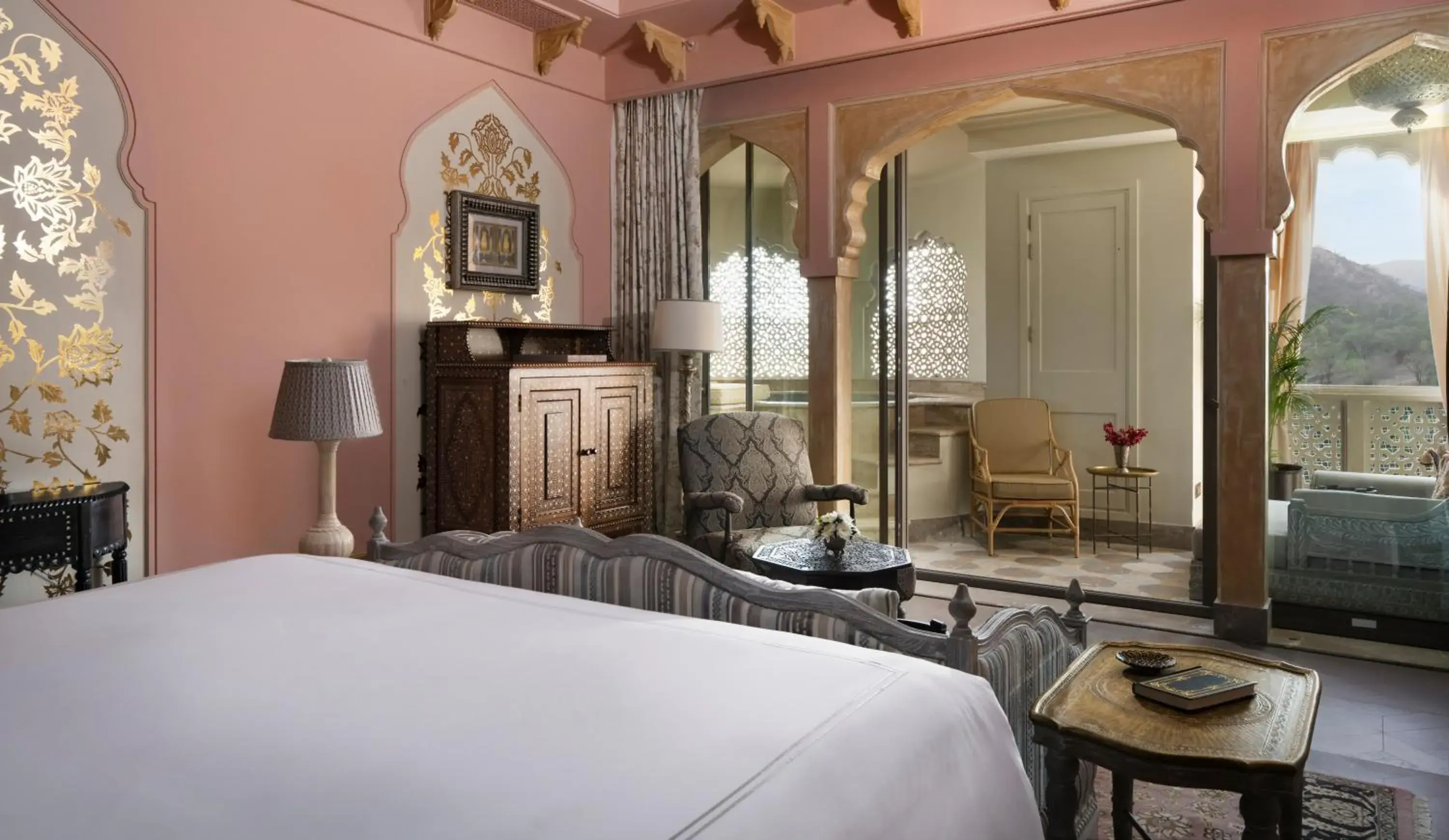 Landmark Room with Plunge Pool : INR 3,000 hotel credit on F&B once during the stay. in Raffles Jaipur Landmark Room with Plunge Pool : INR 3,000 hotel credit on F&B once during the stay. in Raffles Jaipur