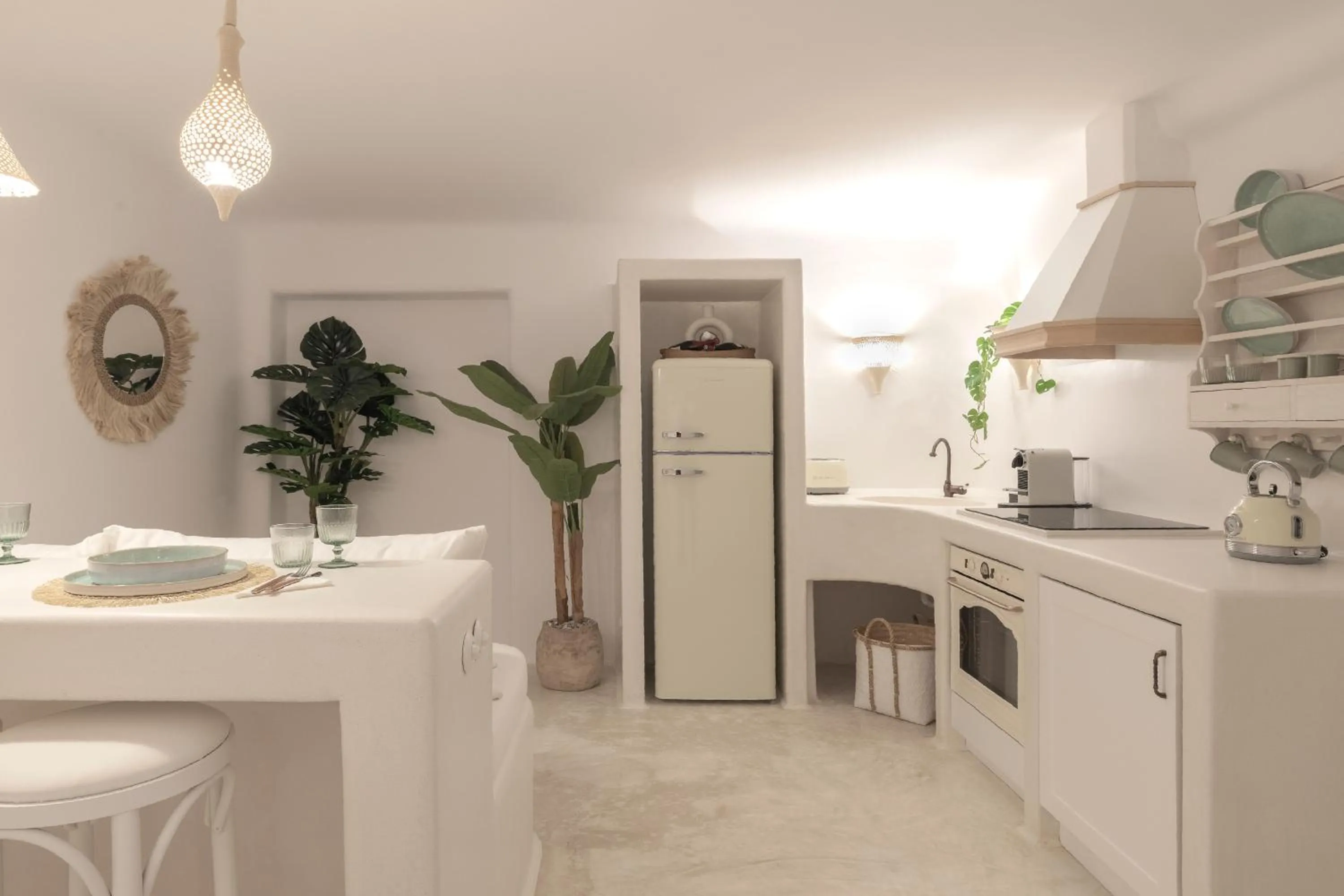 Kitchen or kitchenette in Ortygia Suites