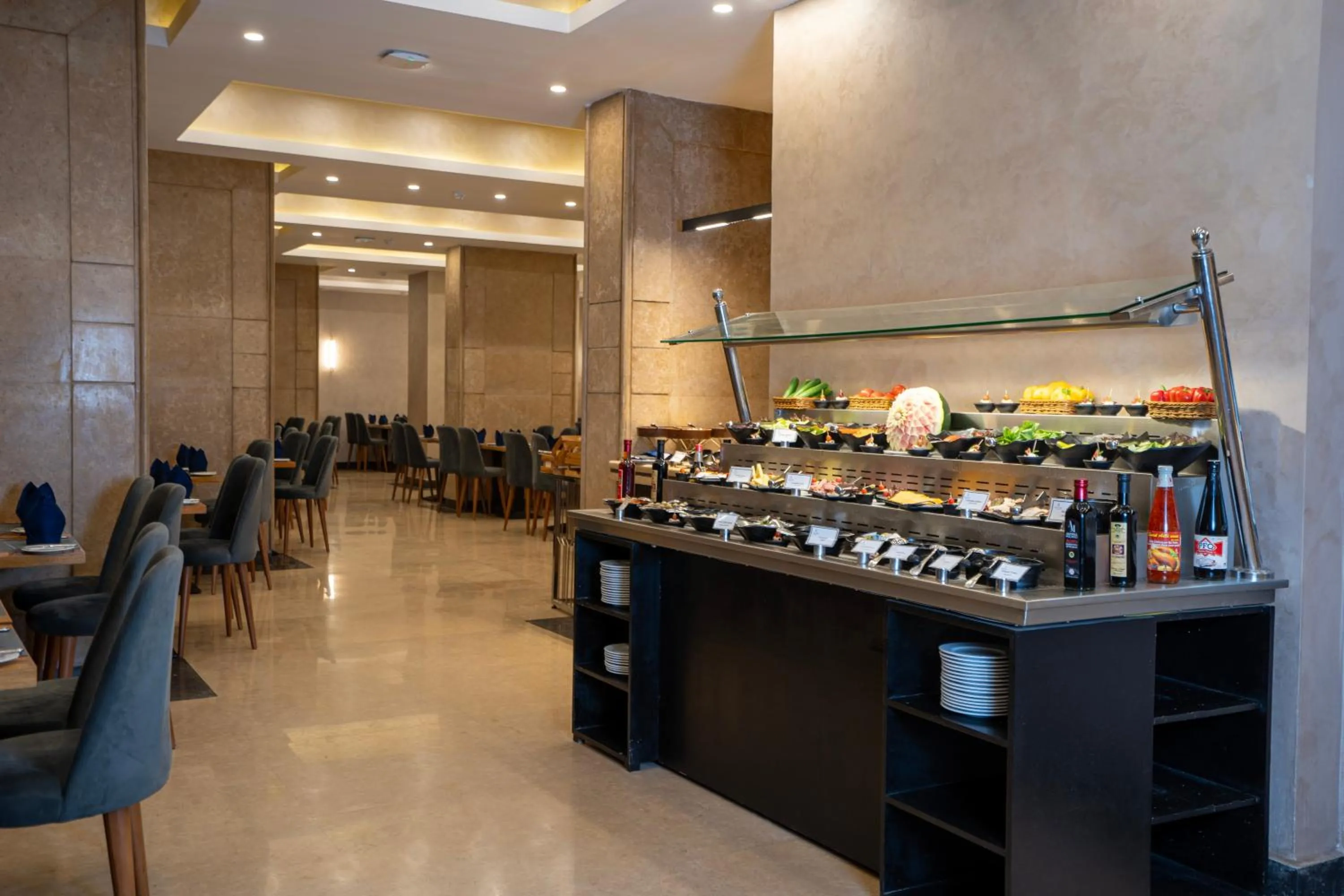 Buffet breakfast in Stay Inn Pyramids Hotel