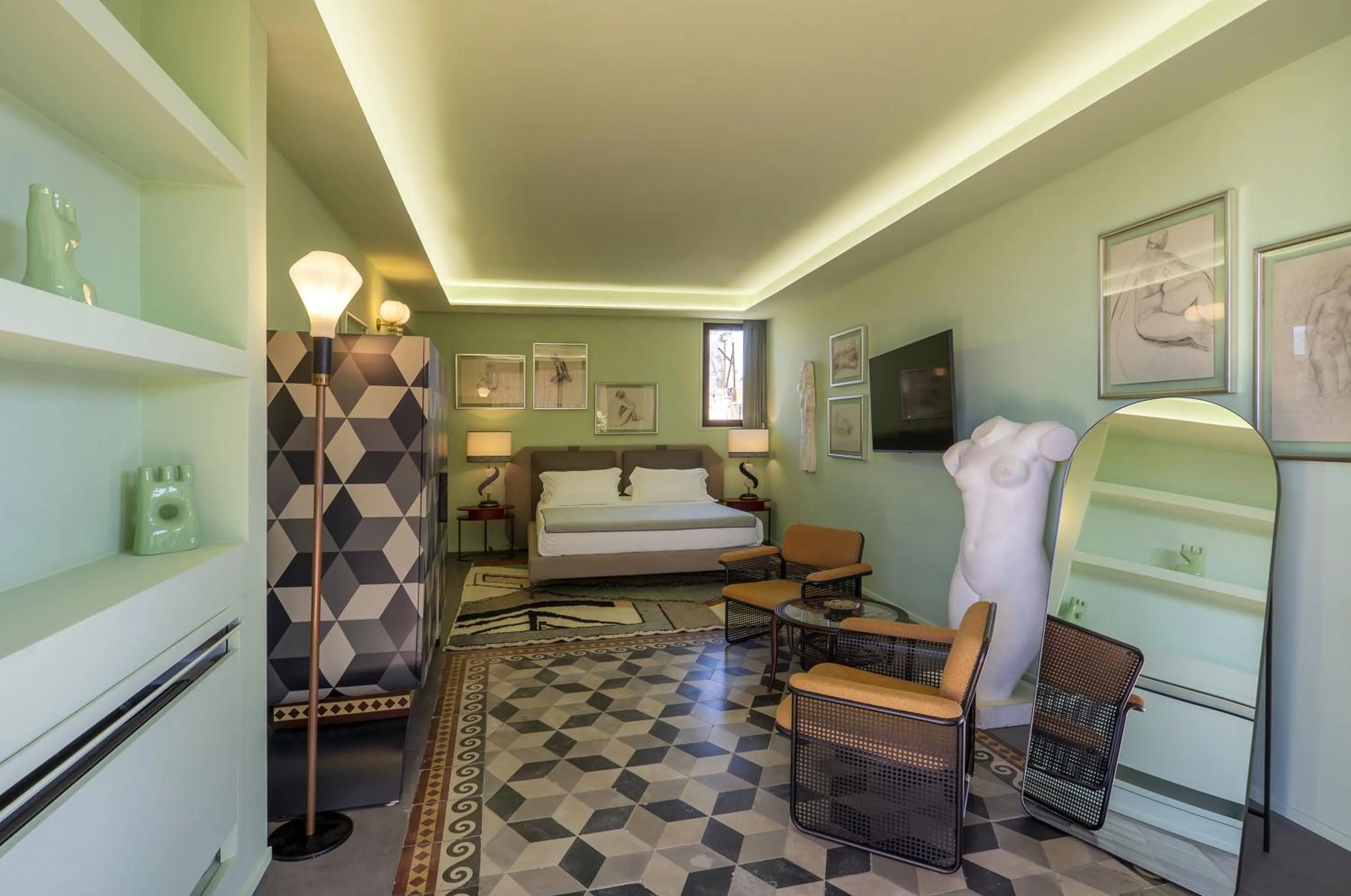Bedroom, Bed in Fiermonte Museum by La Fiermontina