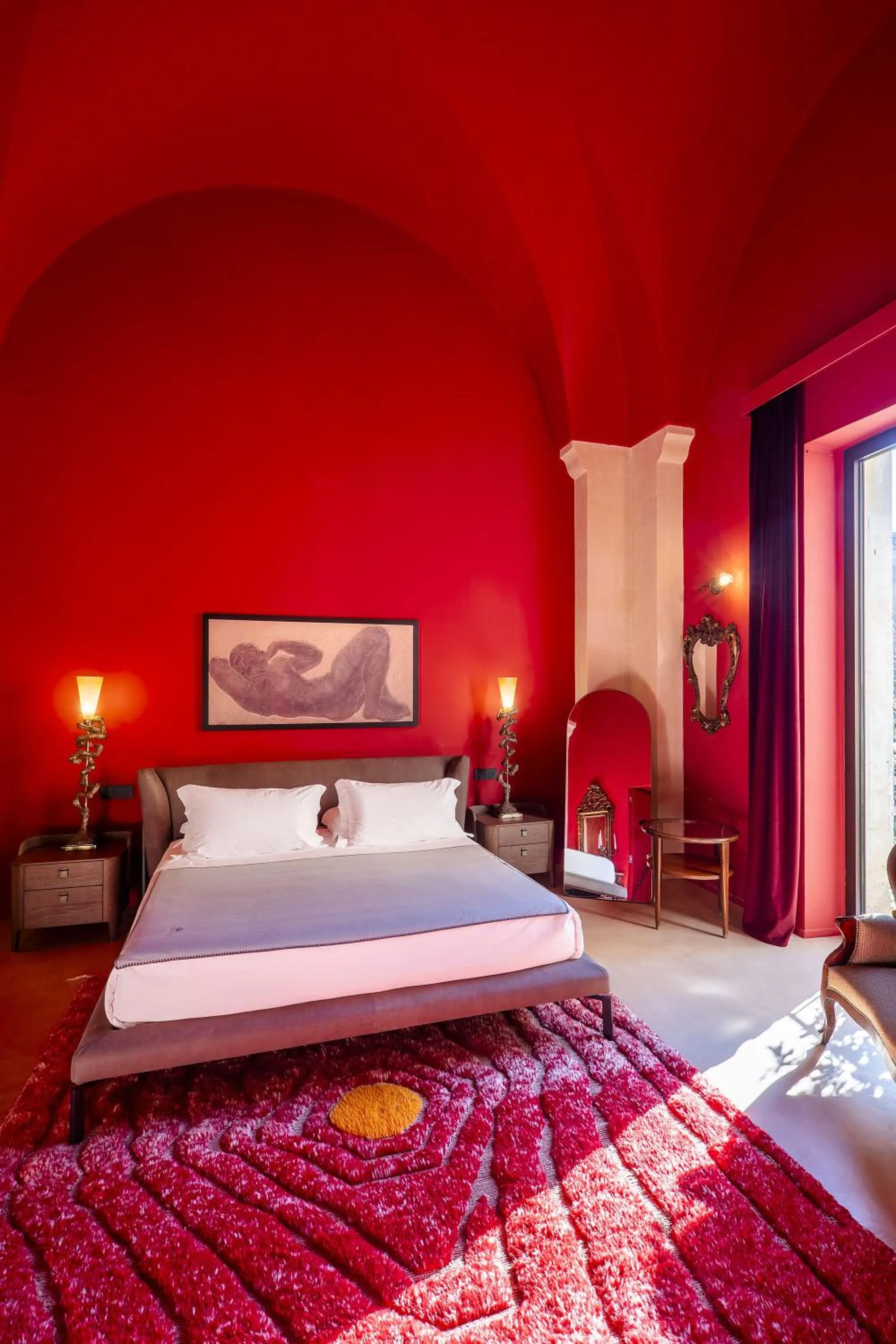 Bed in Fiermonte Museum by La Fiermontina