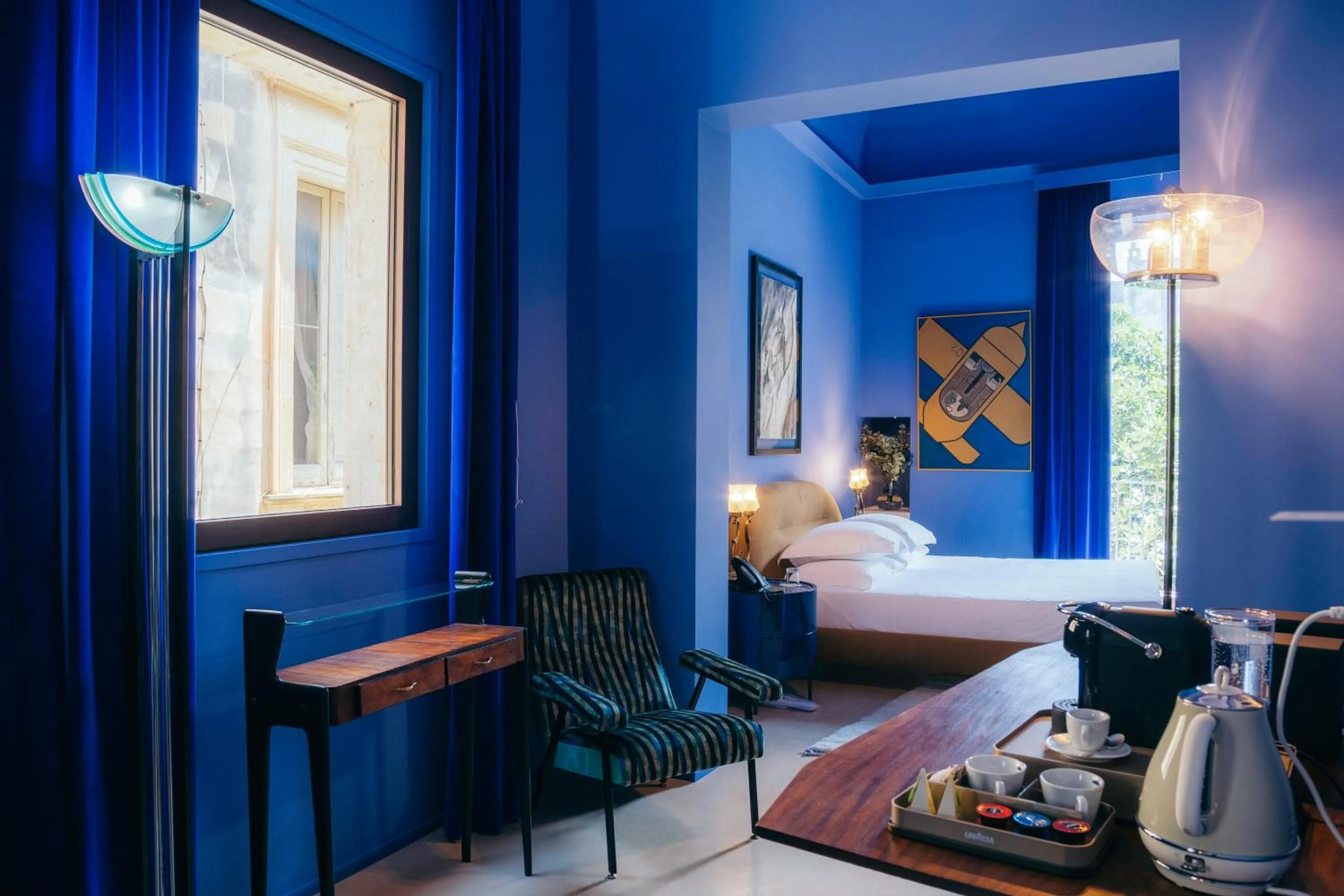 Bed in Fiermonte Museum by La Fiermontina