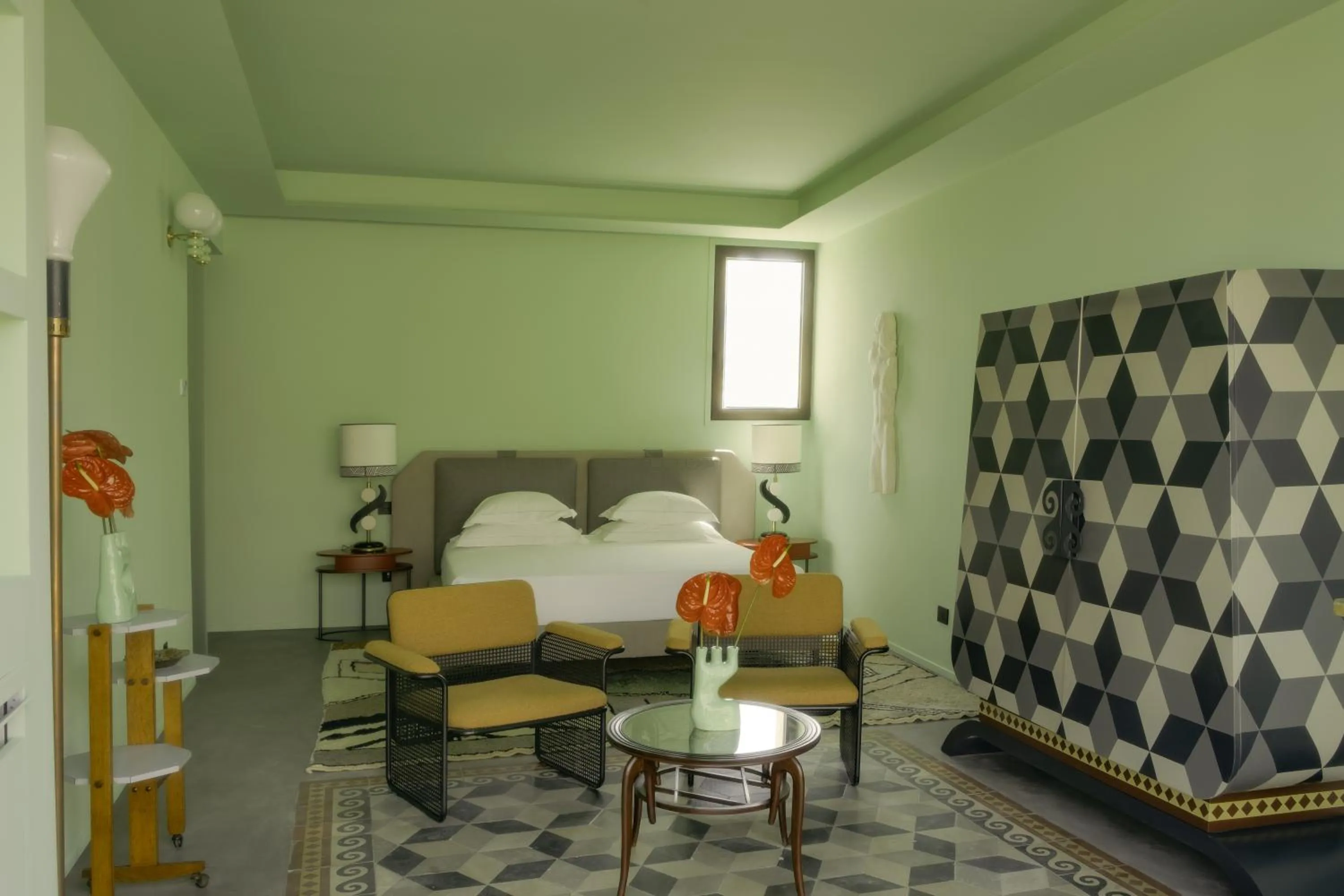 Bed in Fiermonte Museum by La Fiermontina