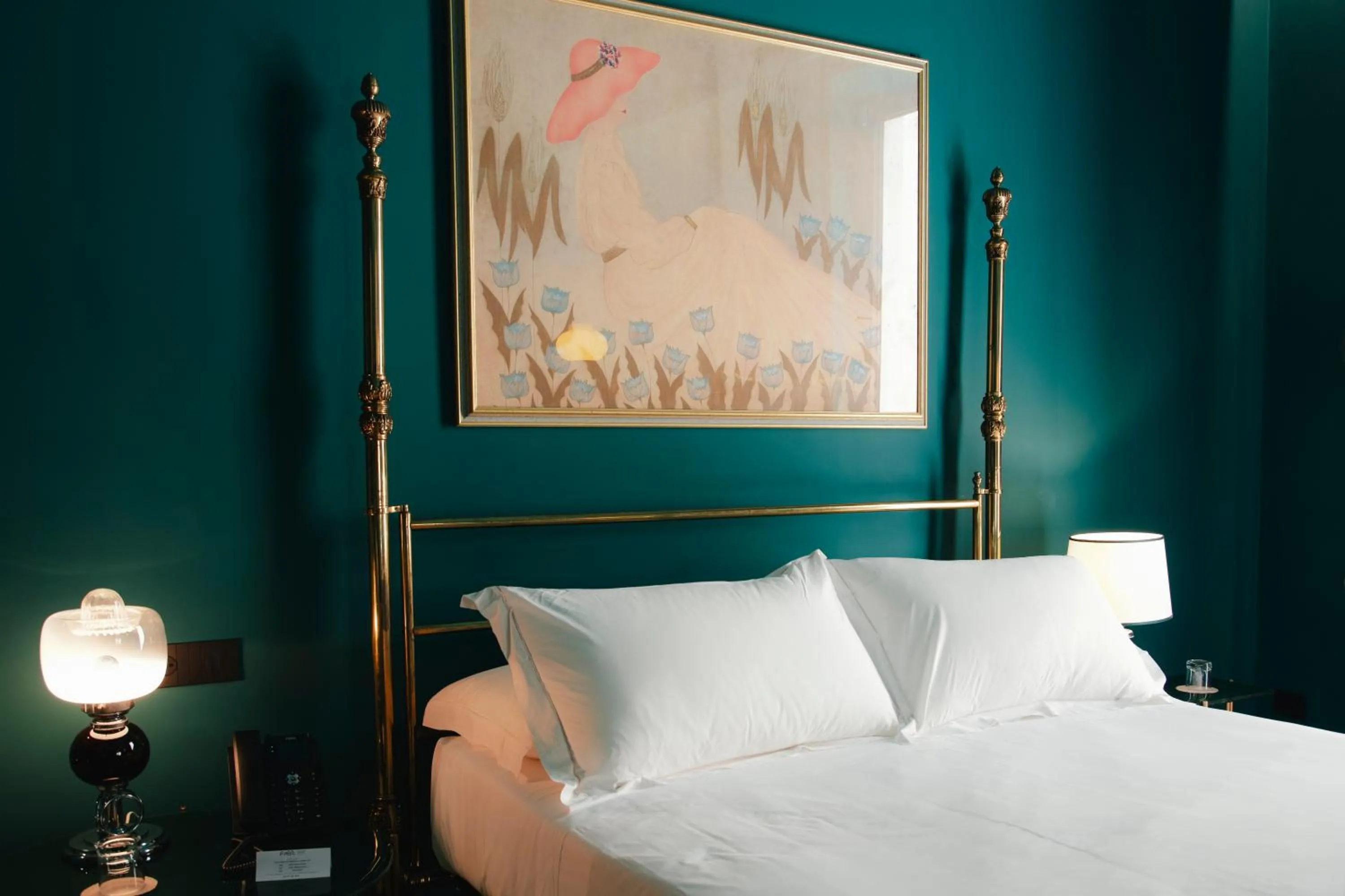 Bed in Fiermonte Museum by La Fiermontina