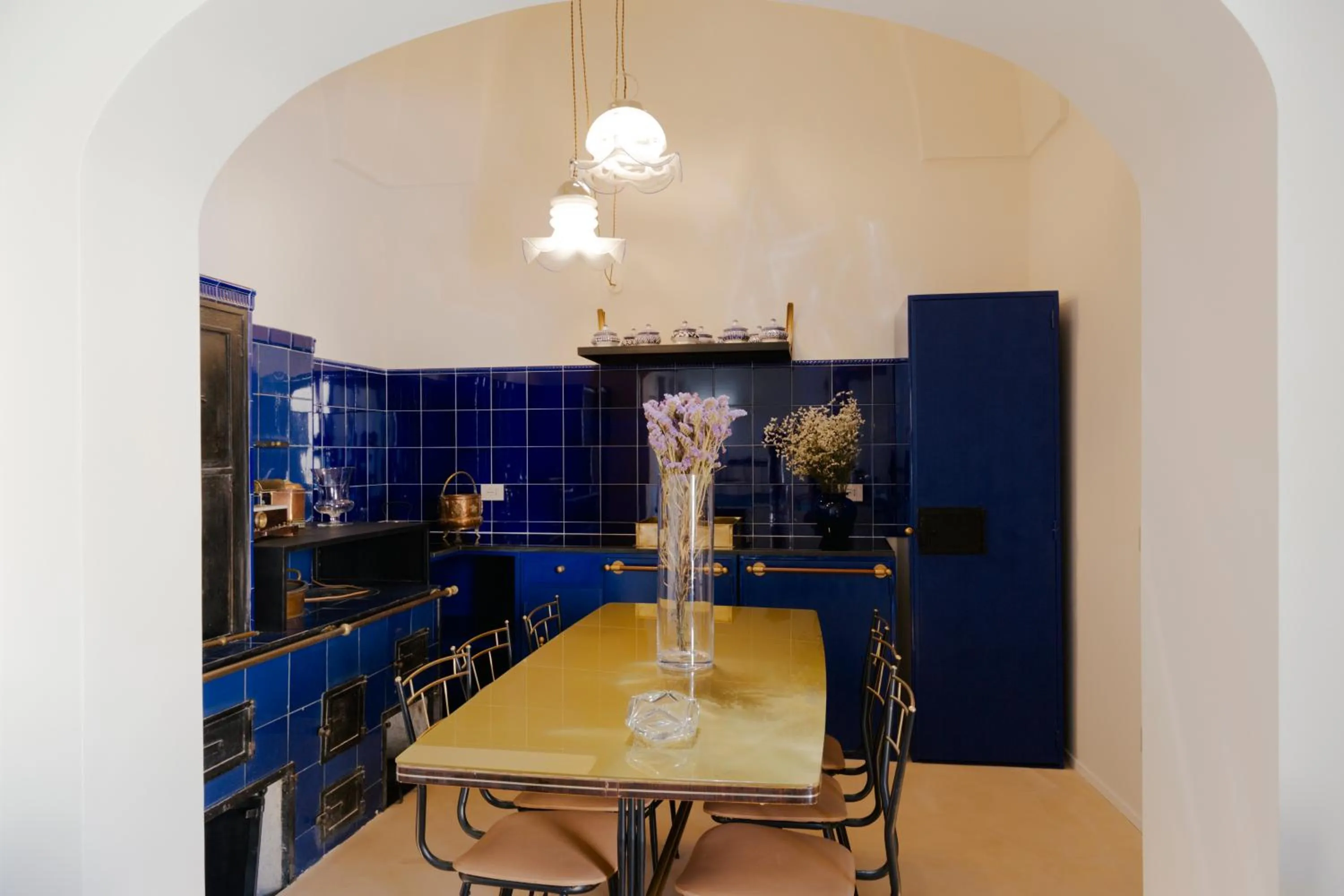 Communal kitchen in Fiermonte Museum by La Fiermontina