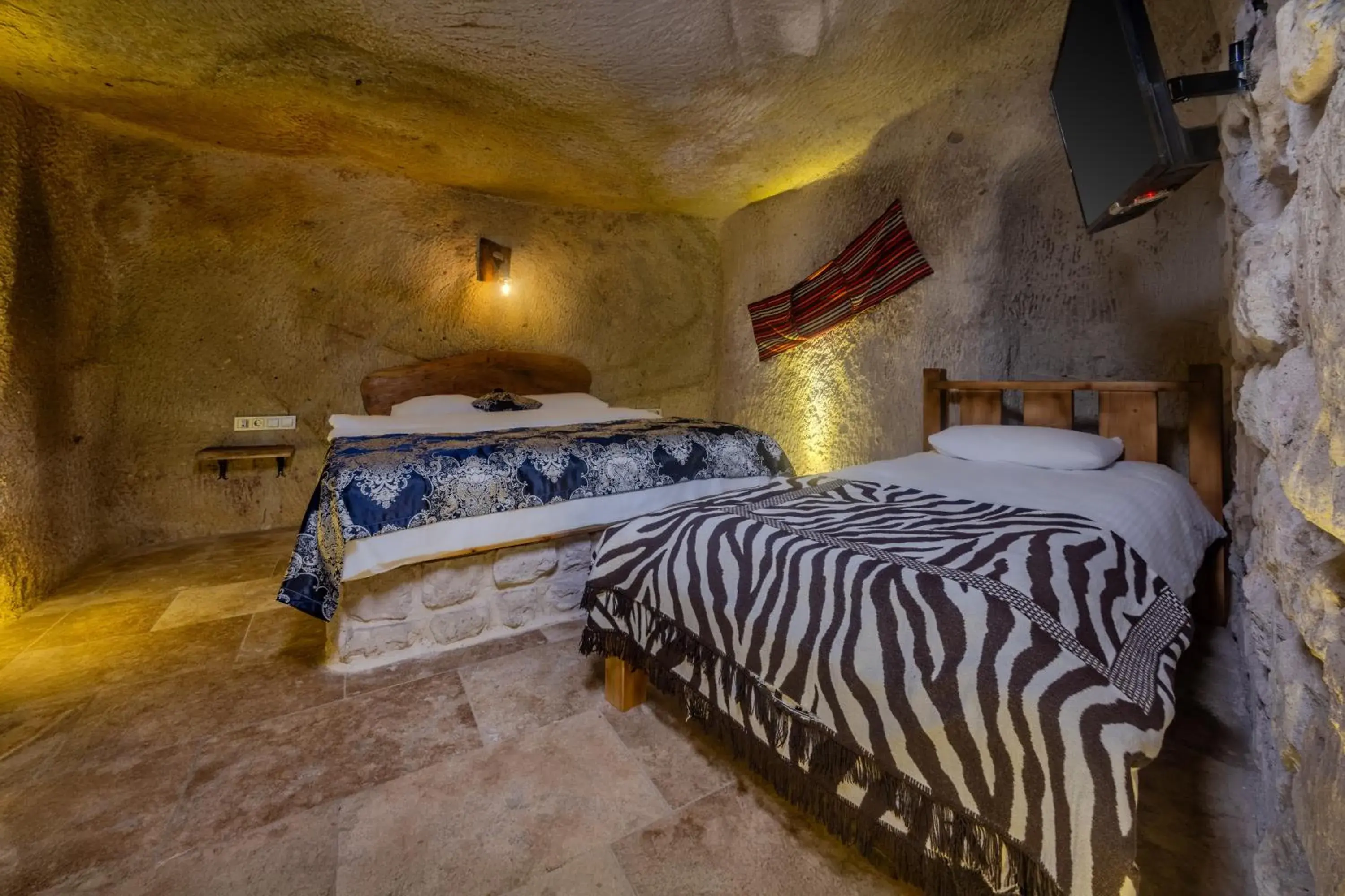 Bed in Lubberona Cave Cappadocia Bed in Lubberona Cave Cappadocia