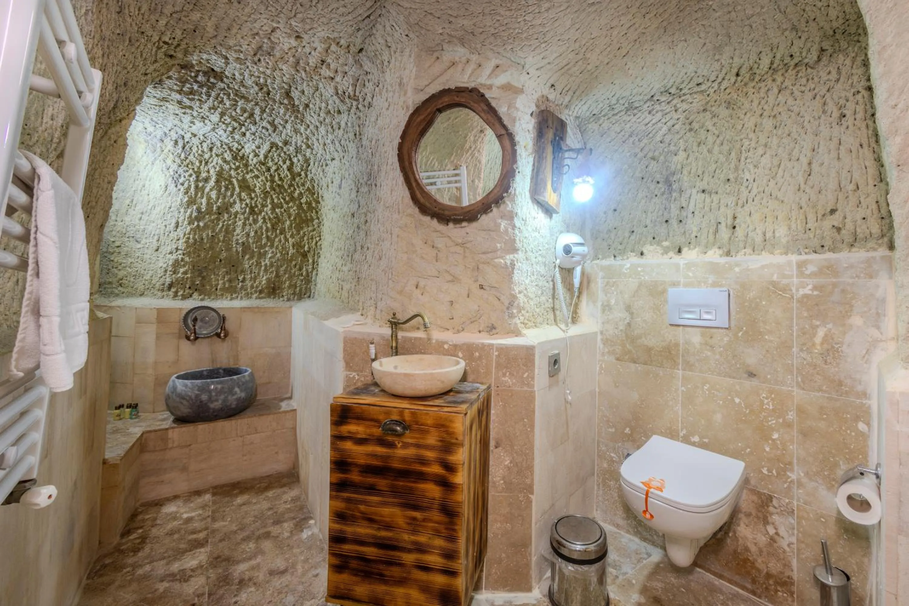 Shower in Lubberona Cave Cappadocia