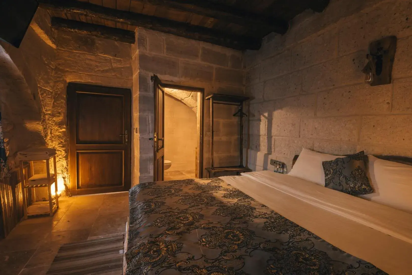 Bed in Lubberona Cave Cappadocia Bed in Lubberona Cave Cappadocia