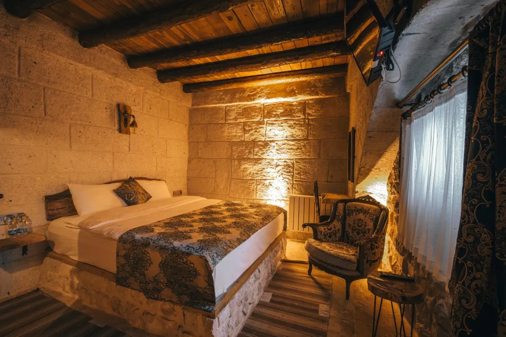 Bed in Lubberona Cave Cappadocia Bed in Lubberona Cave Cappadocia