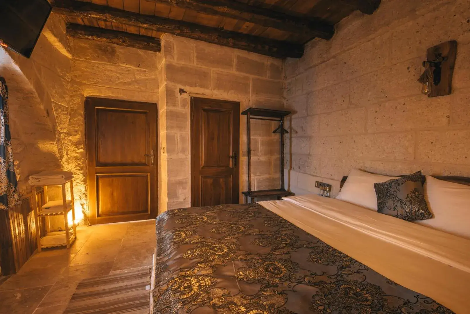 Bed in Lubberona Cave Cappadocia Bed in Lubberona Cave Cappadocia