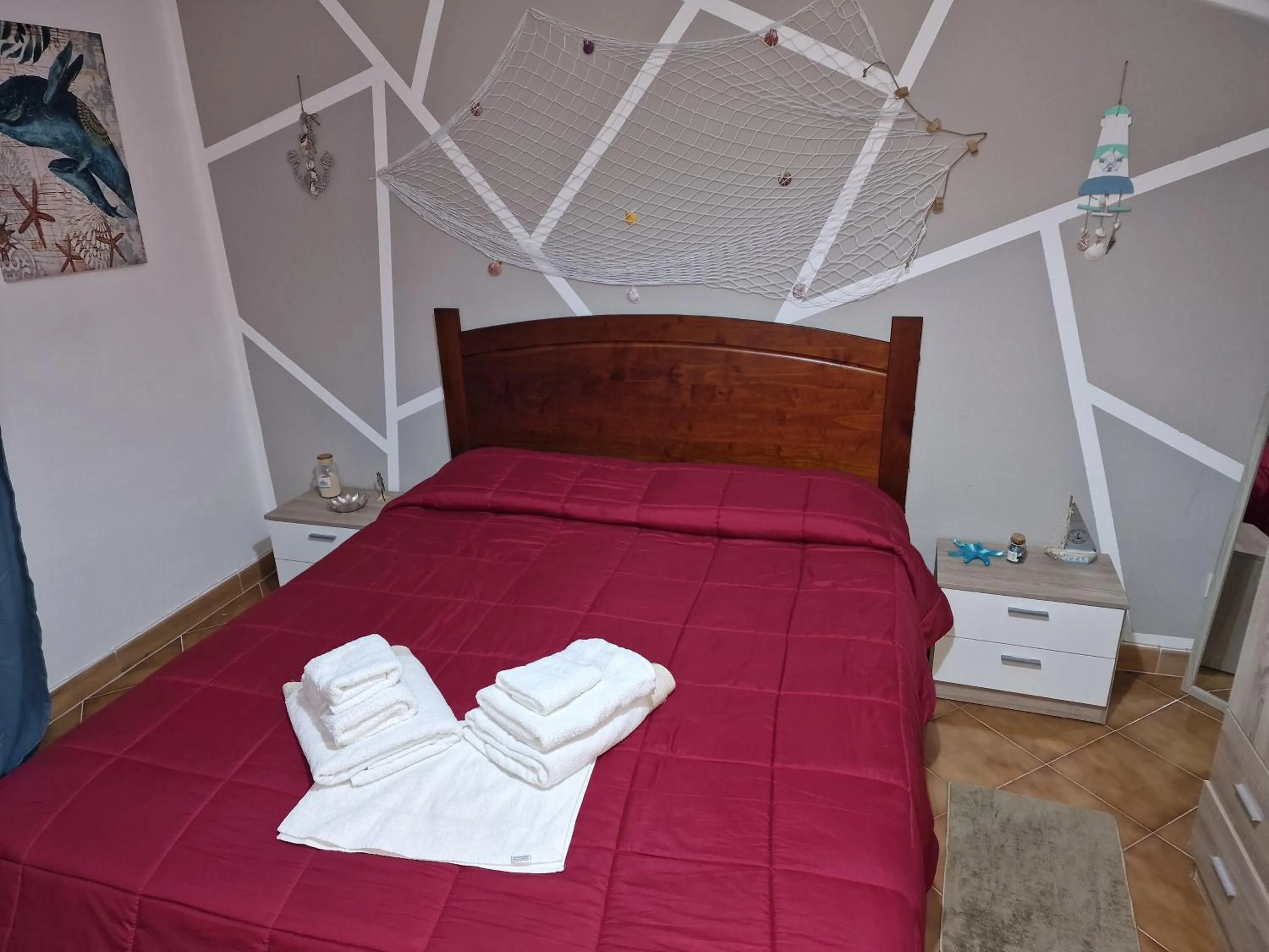 towels, Bed in Le stanze di Aurora