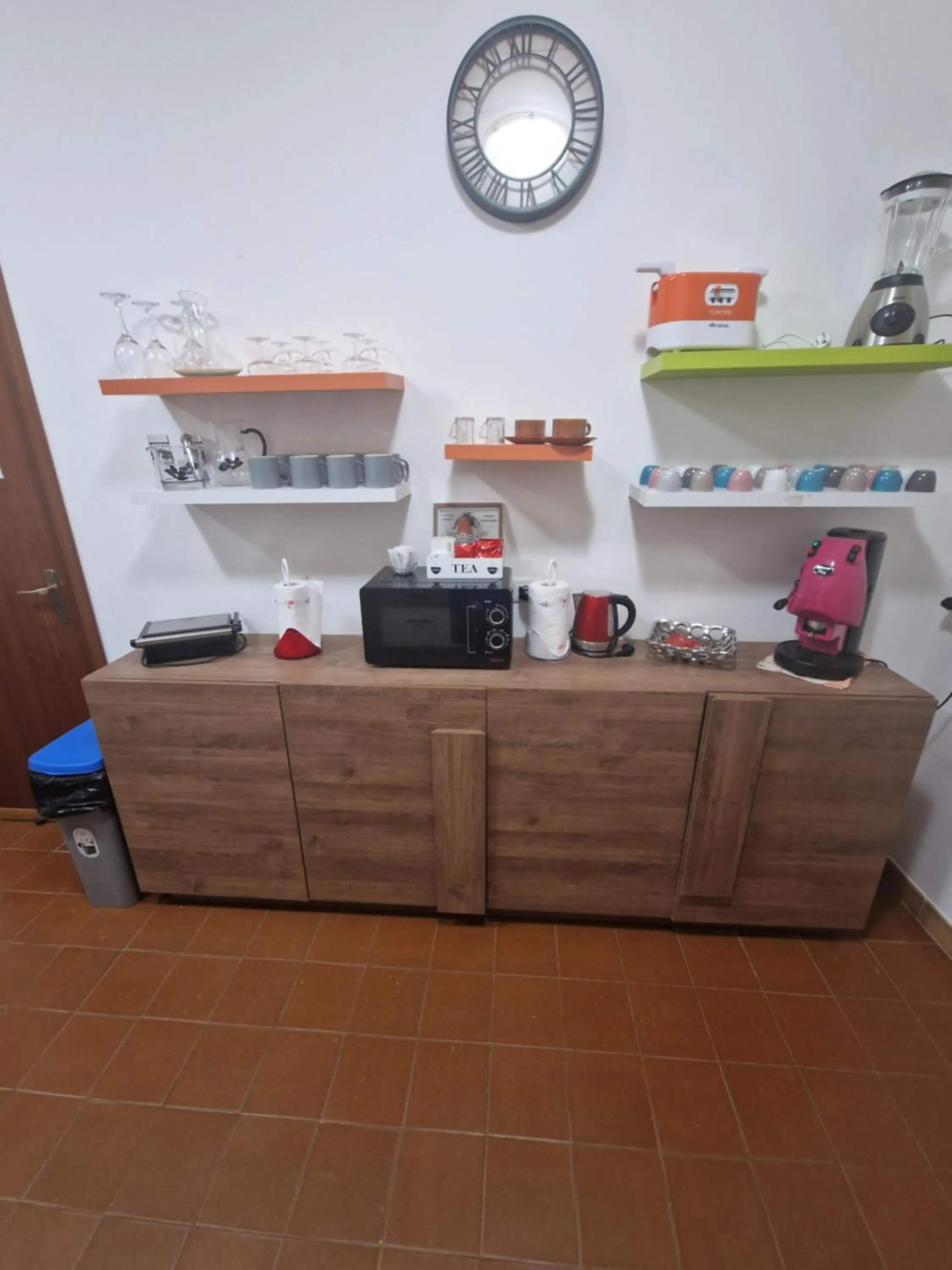 Kitchen or kitchenette in Le stanze di Aurora