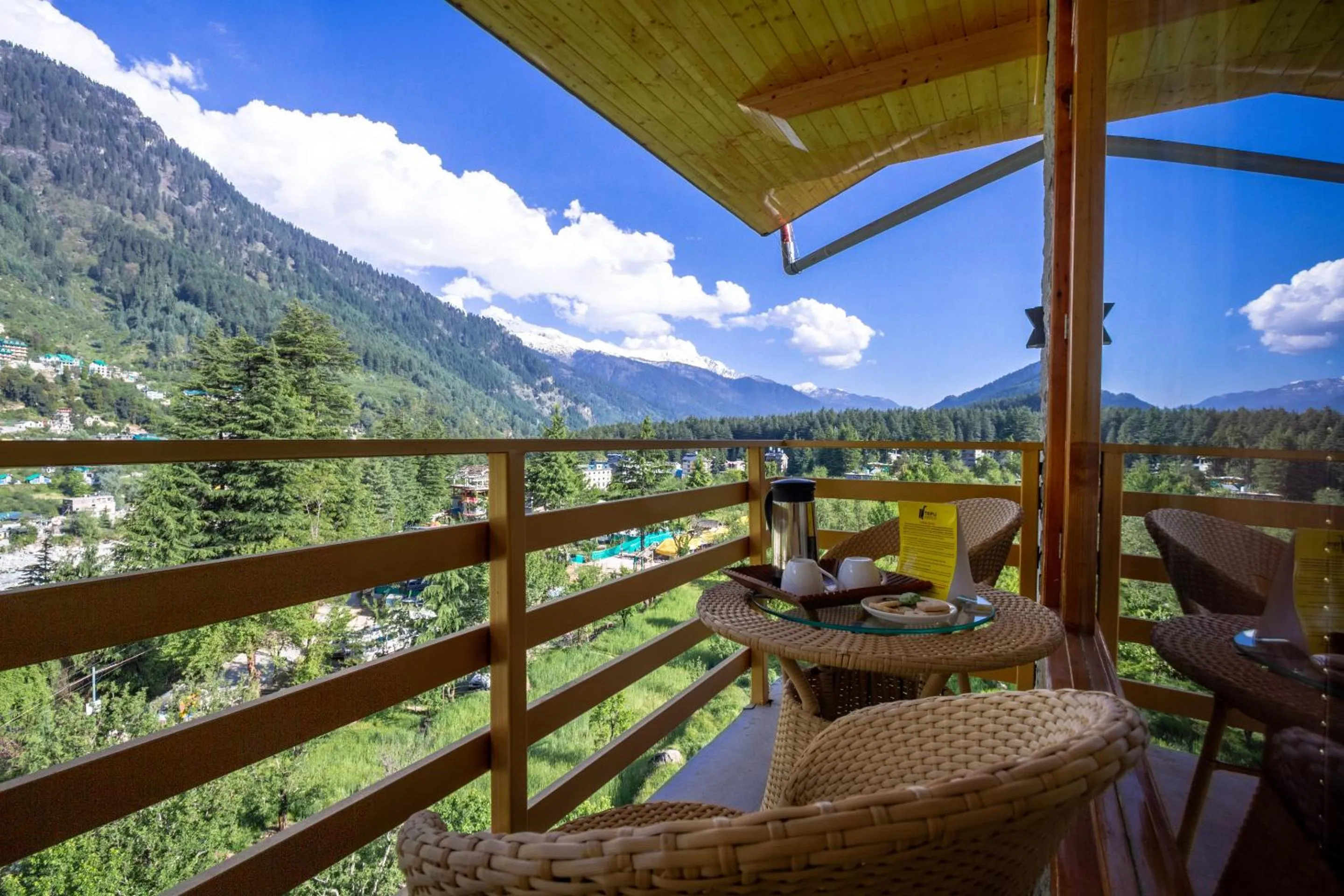 Balcony/Terrace in Tripli Hotels Namaste Manali