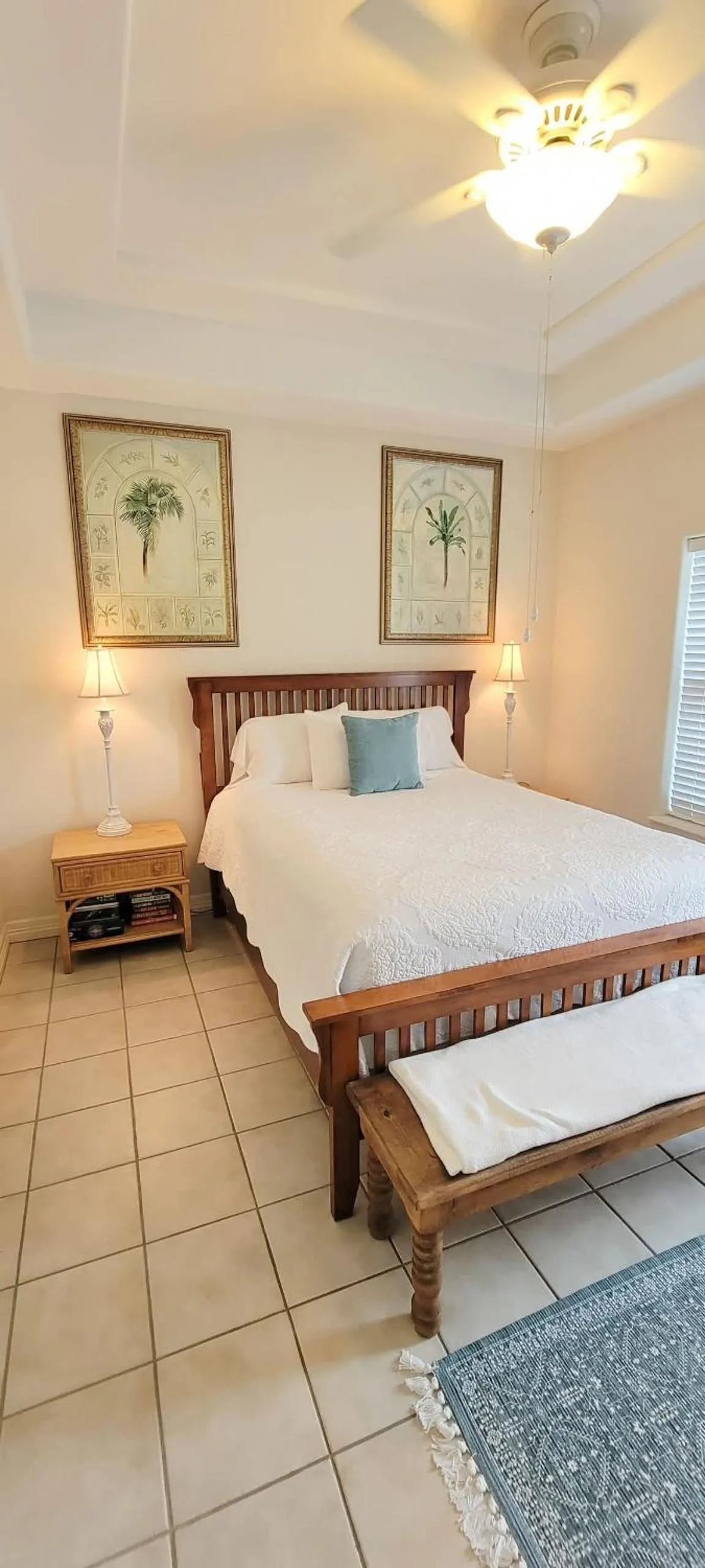 Bed in Beach & Palms condo