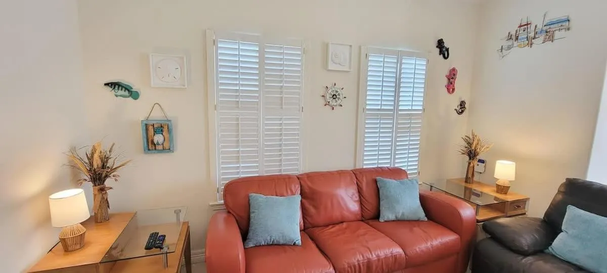 Living room in Beach & Palms condo