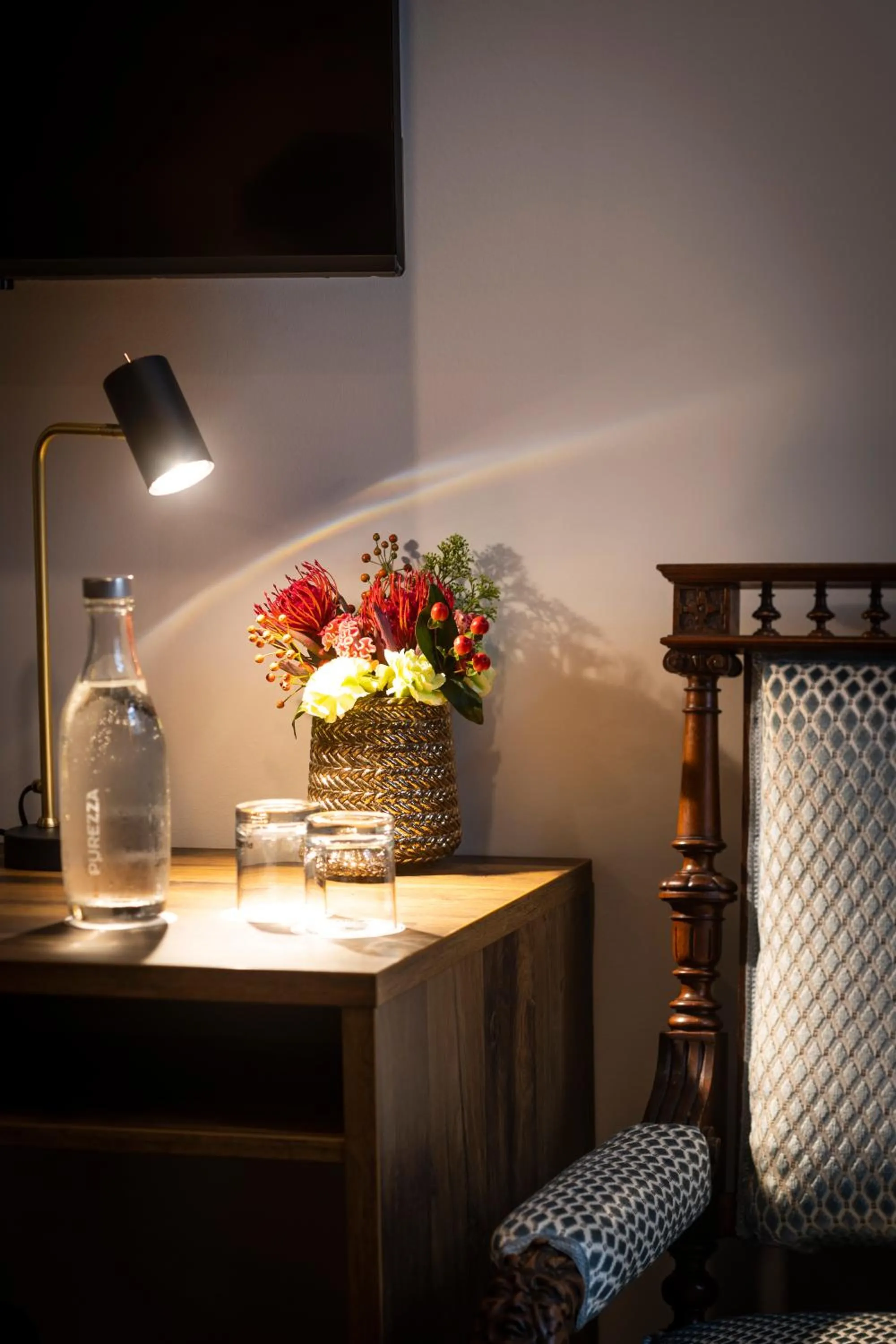 Decorative detail in Das Goldschläger Boutique Hotel