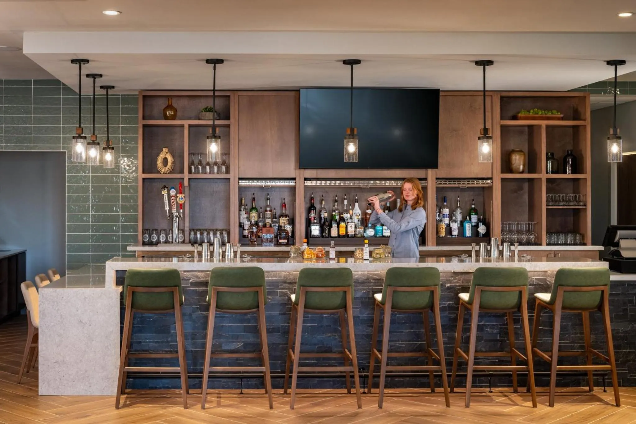 Lounge or bar in EVEN Hotel Bozeman Yellowstone Intl Arpt by IHG