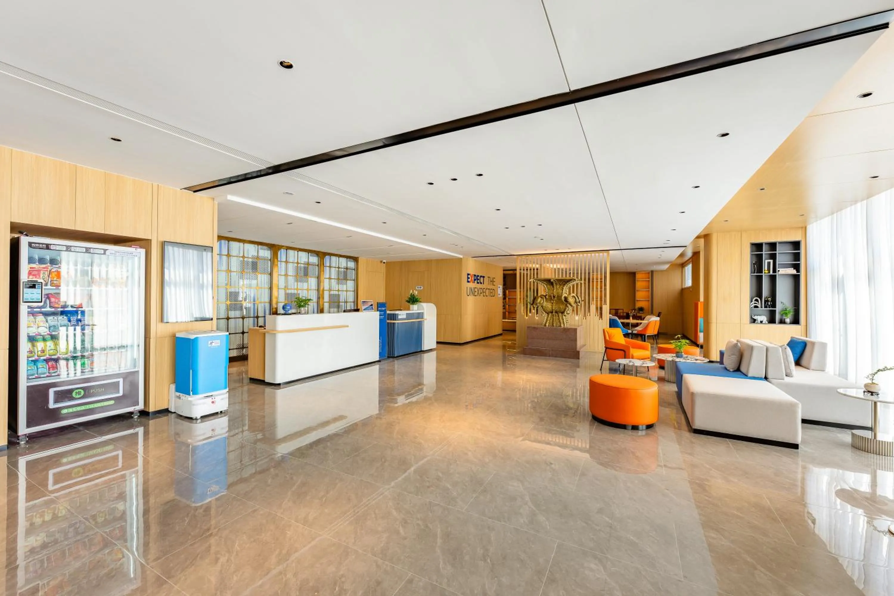 Lobby or reception in Holiday Inn Express Langfang Yanjiao by IHG