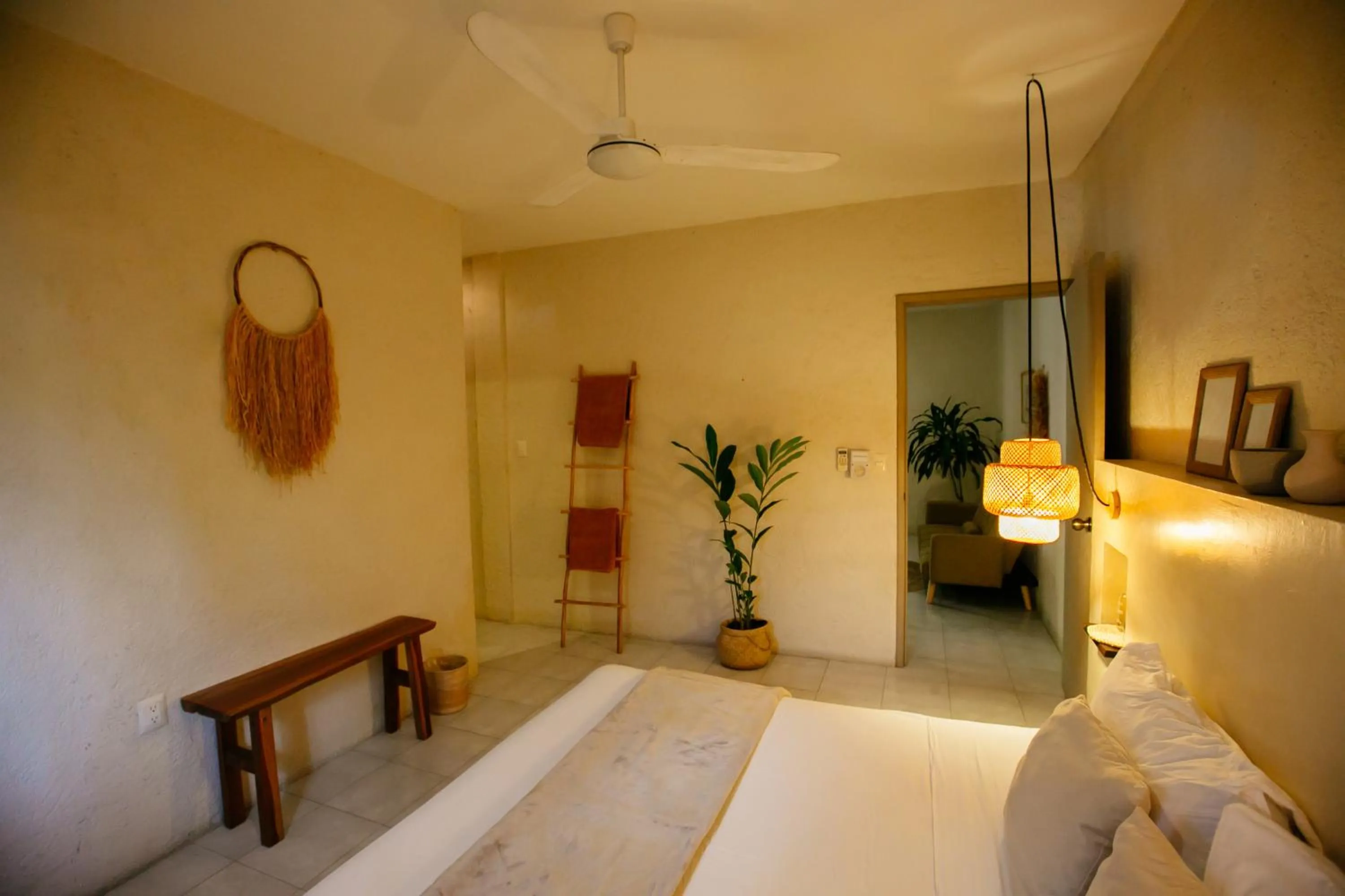 Bedroom, Bed in Hotel Noah Tulum