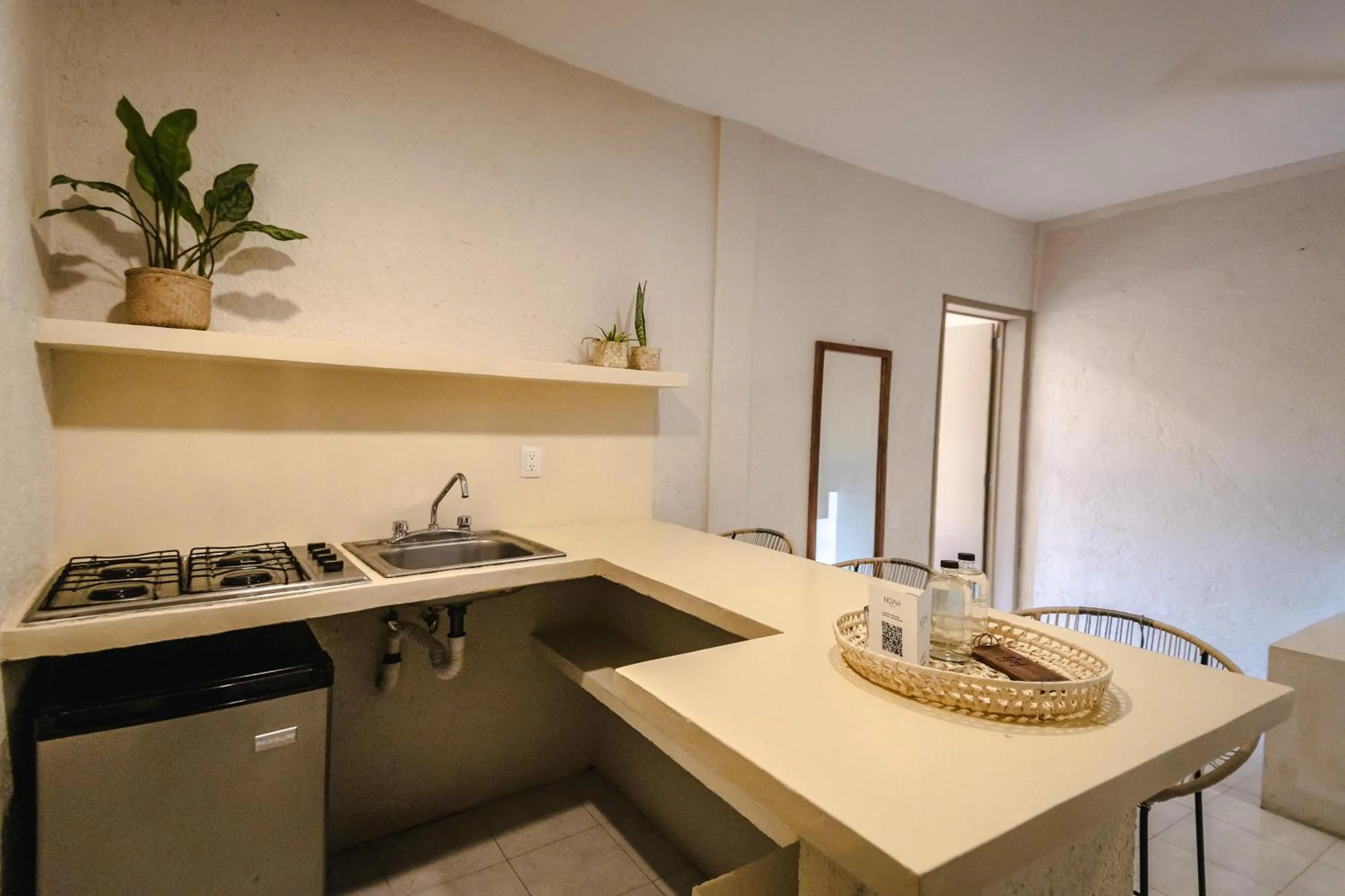 Kitchen or kitchenette in Hotel Noah Tulum
