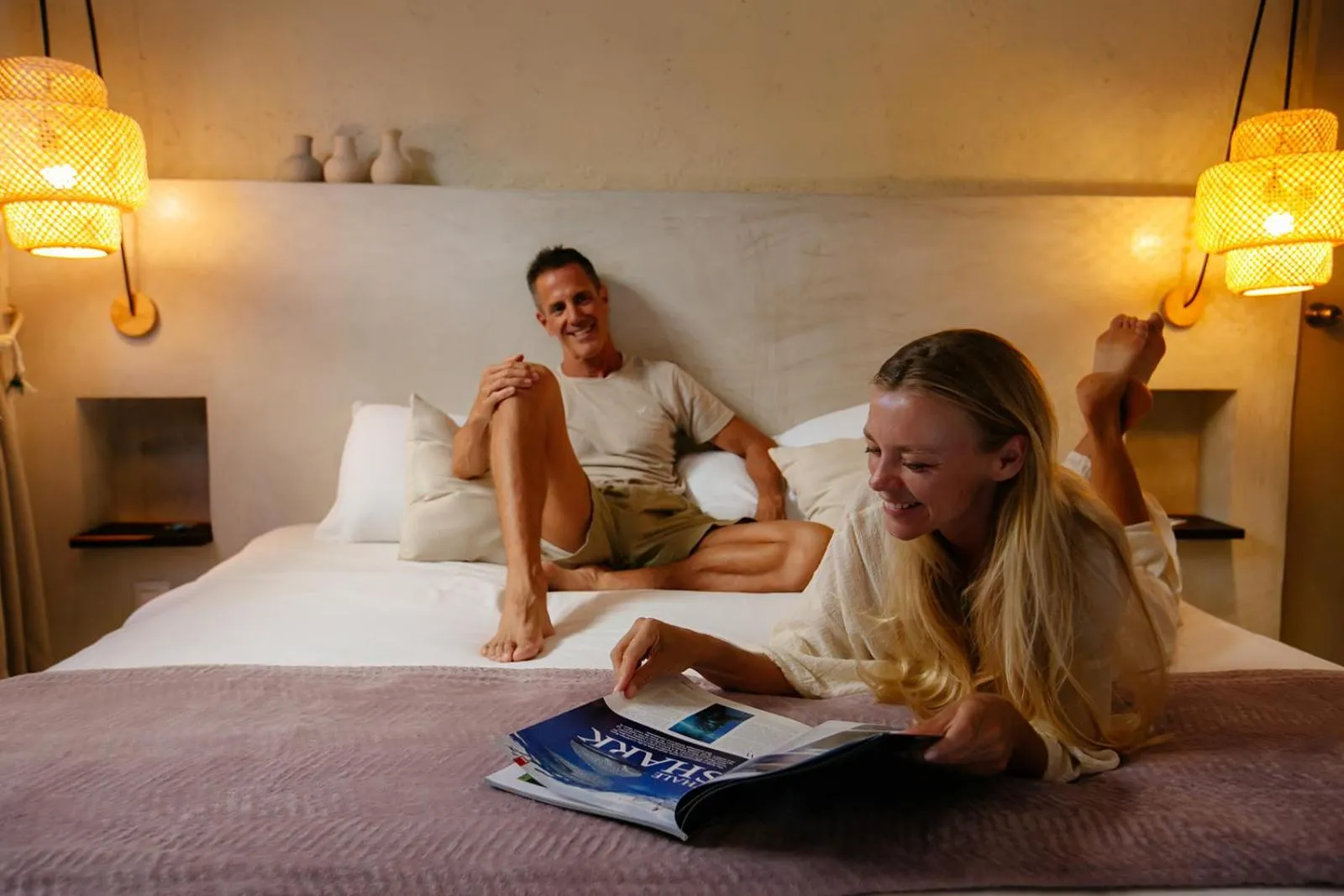 Bed in Hotel Noah Tulum