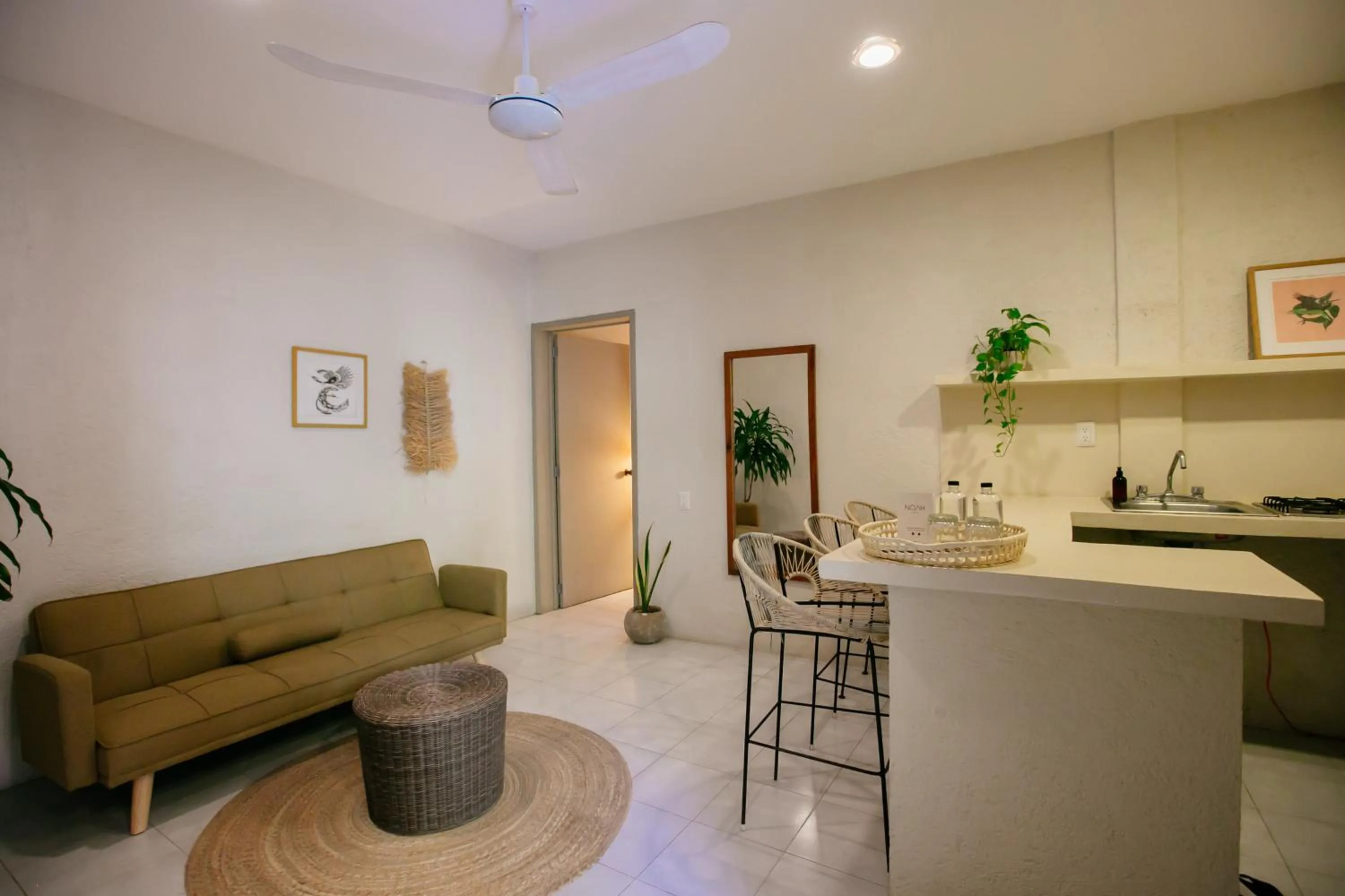 Kitchen or kitchenette in Hotel Noah Tulum