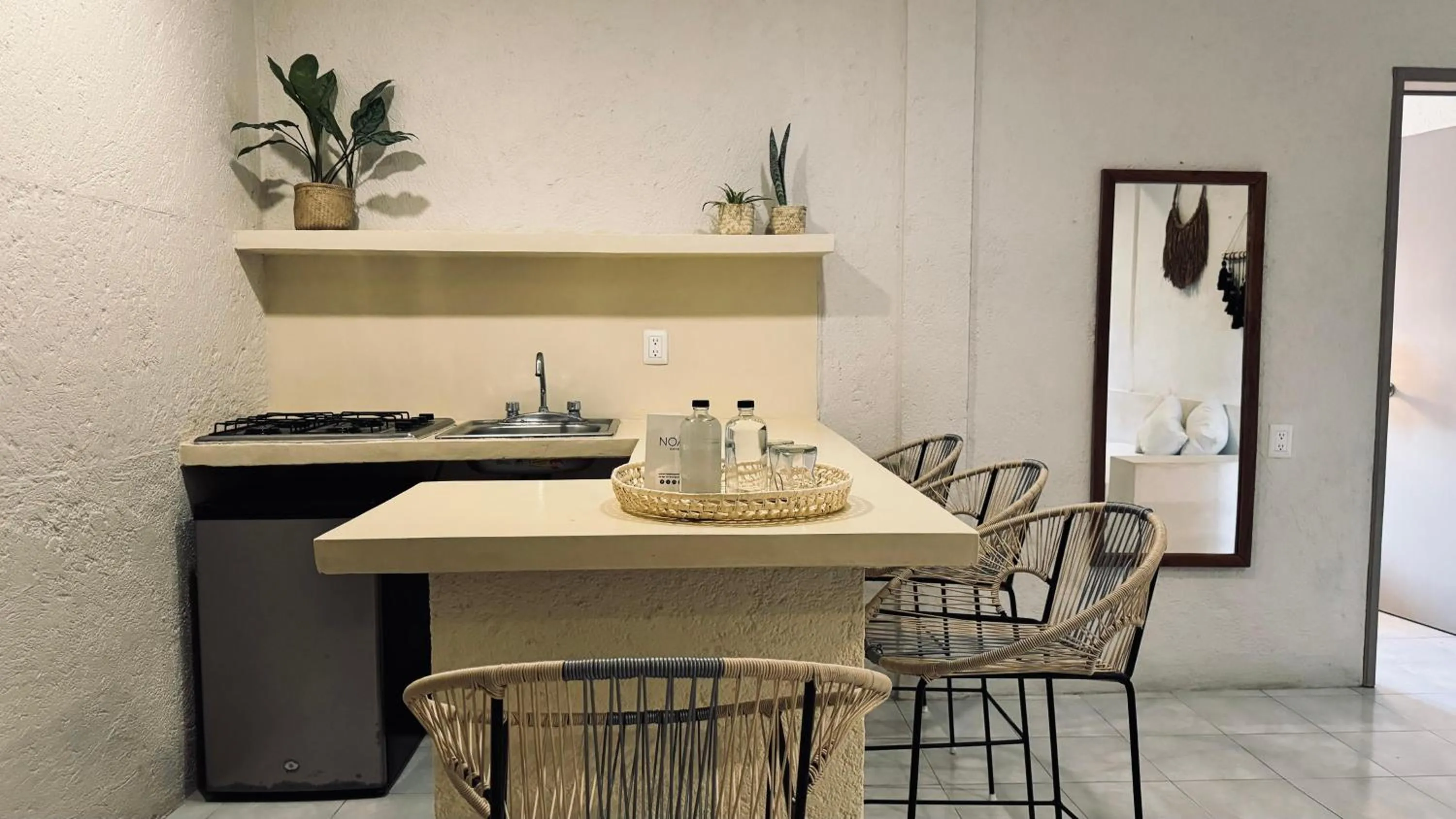 Kitchen or kitchenette in Hotel Noah Tulum