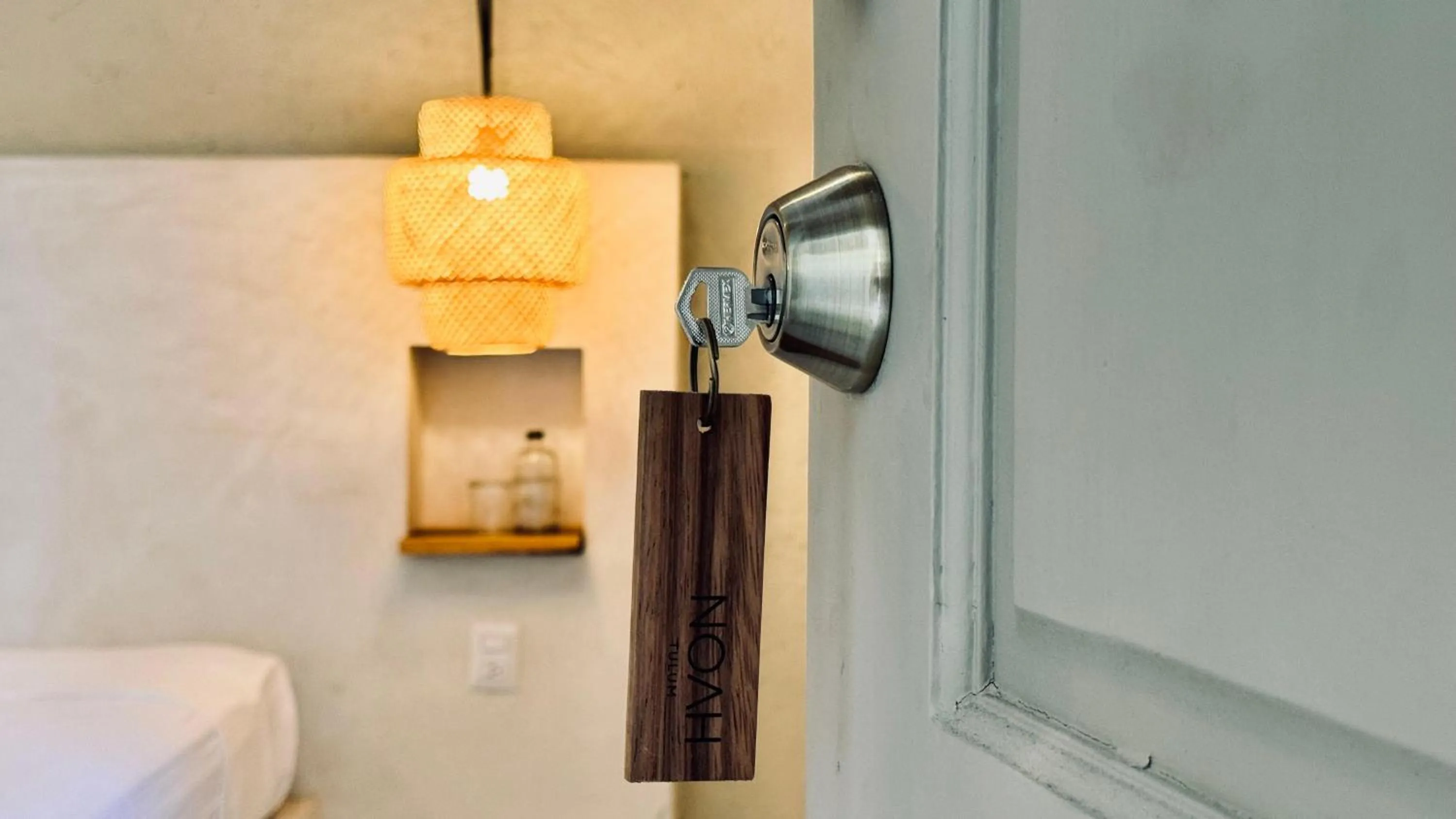 Bedroom, Bed in Hotel Noah Tulum